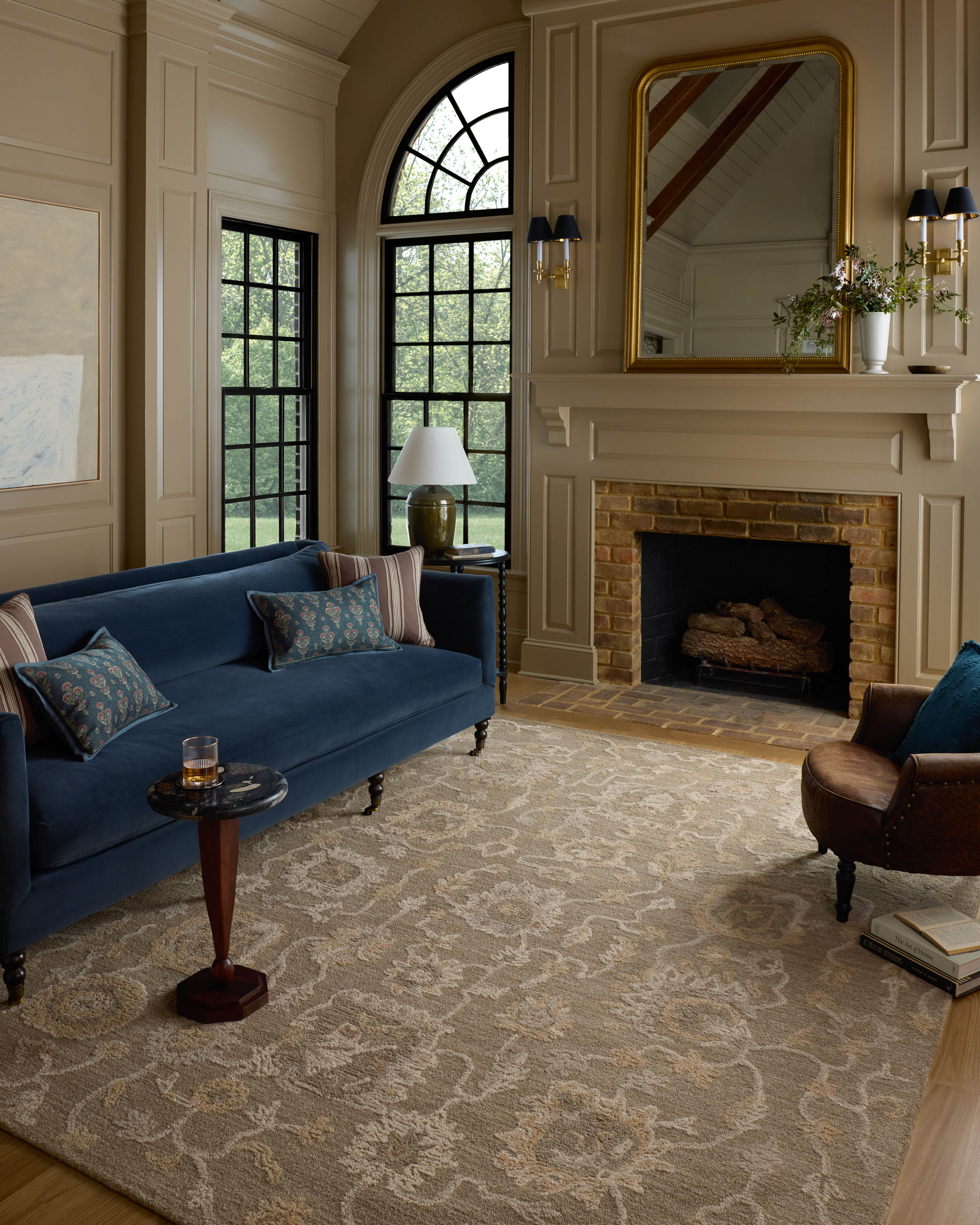 Dorothea DRT-01 Oak Natural Area Rug - Chris Loves Julia x Loloi