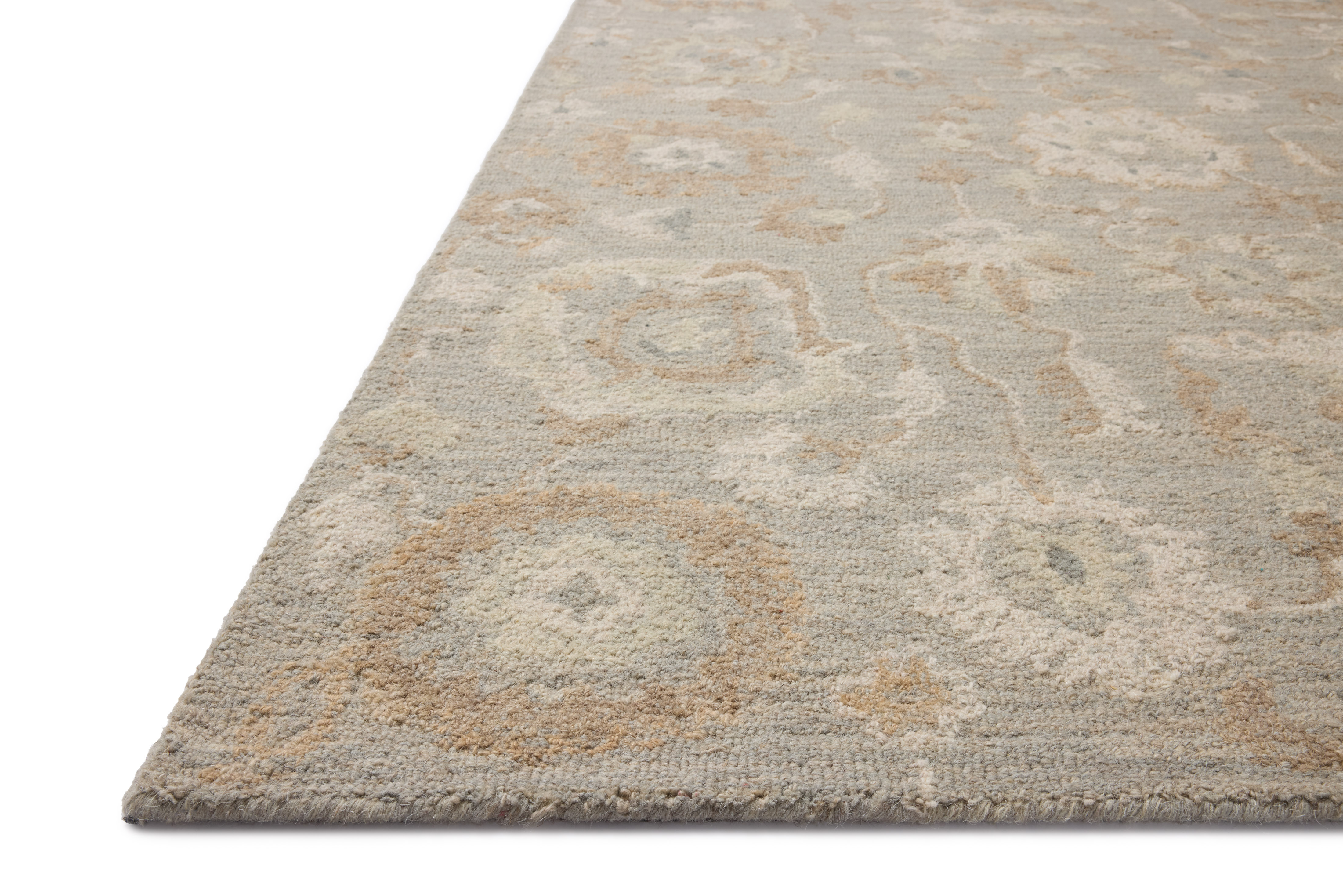 Dorothea DRT-01 Stone Multi Area Rug Corner - Chris Loves Julia x Loloi