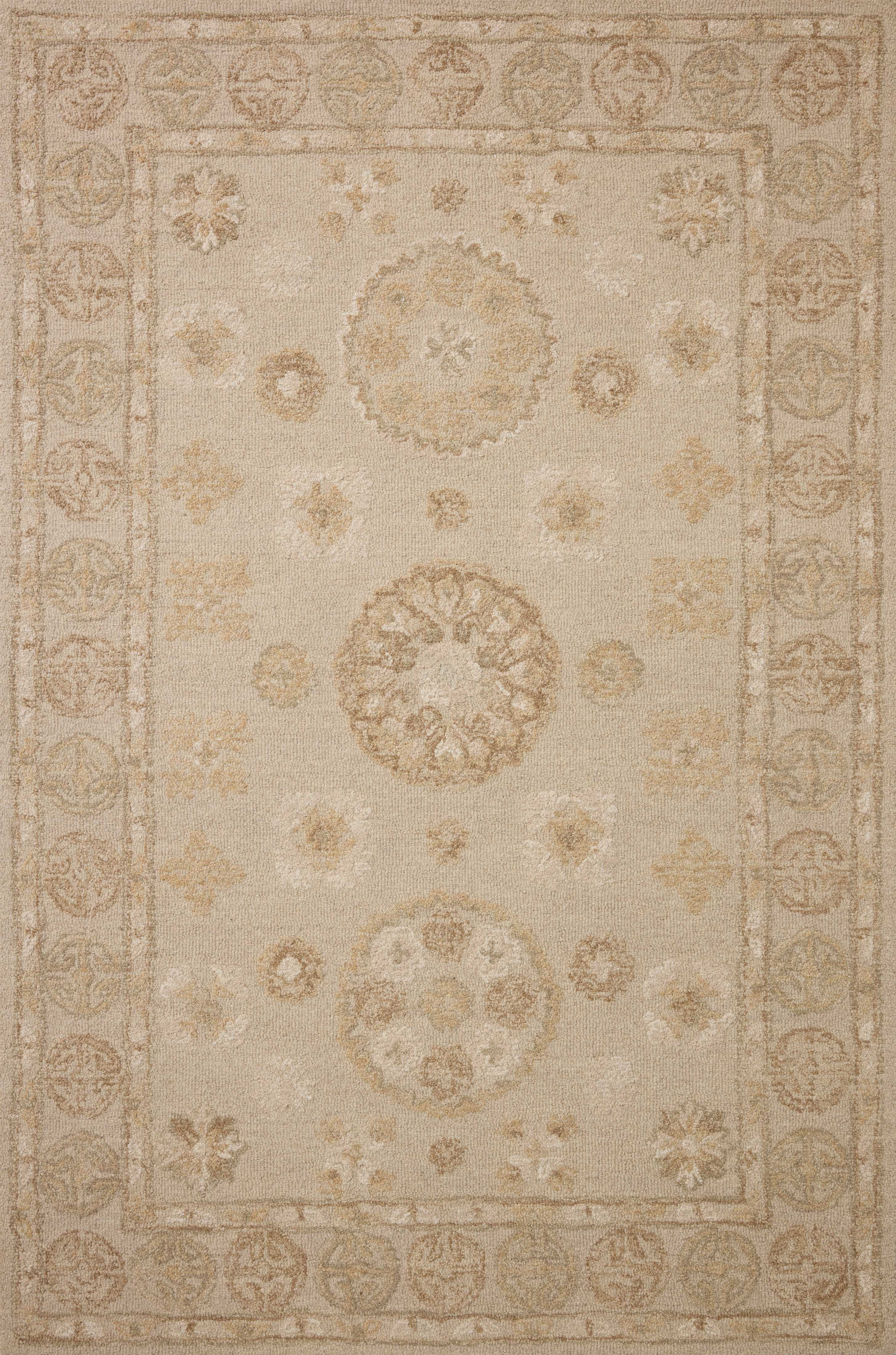 Dorothea DRT-03 Dove Natural Area Rug - Chris Loves Julia x Loloi