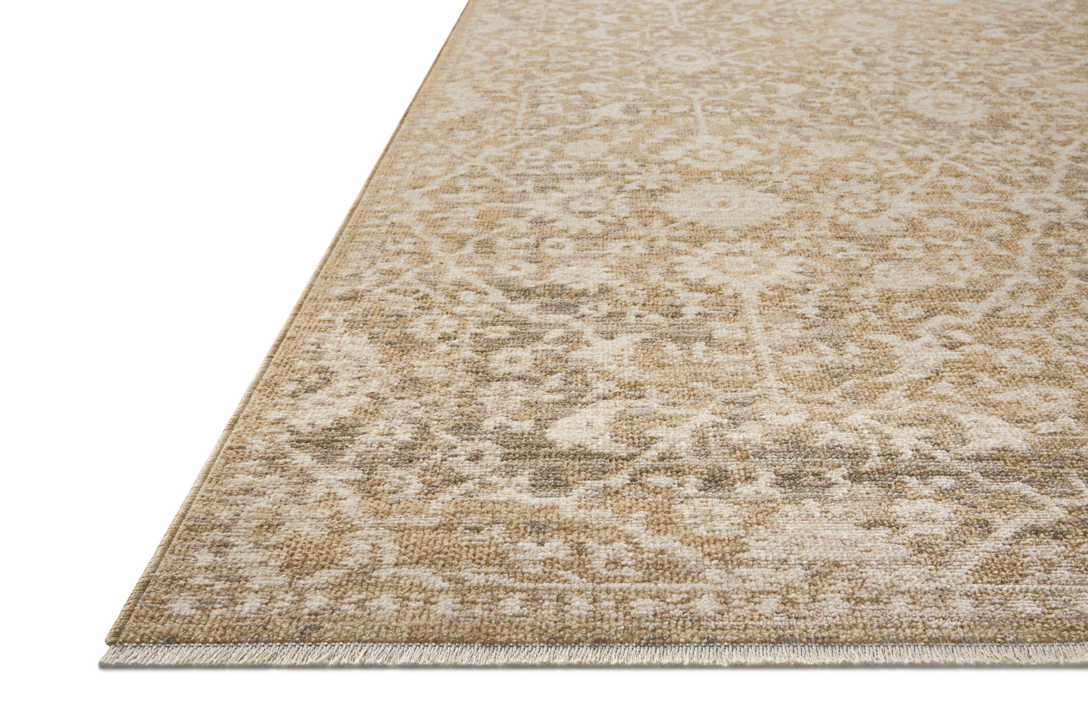 Loloi Elora ELR-06 Gold Natural Area Rug Corner