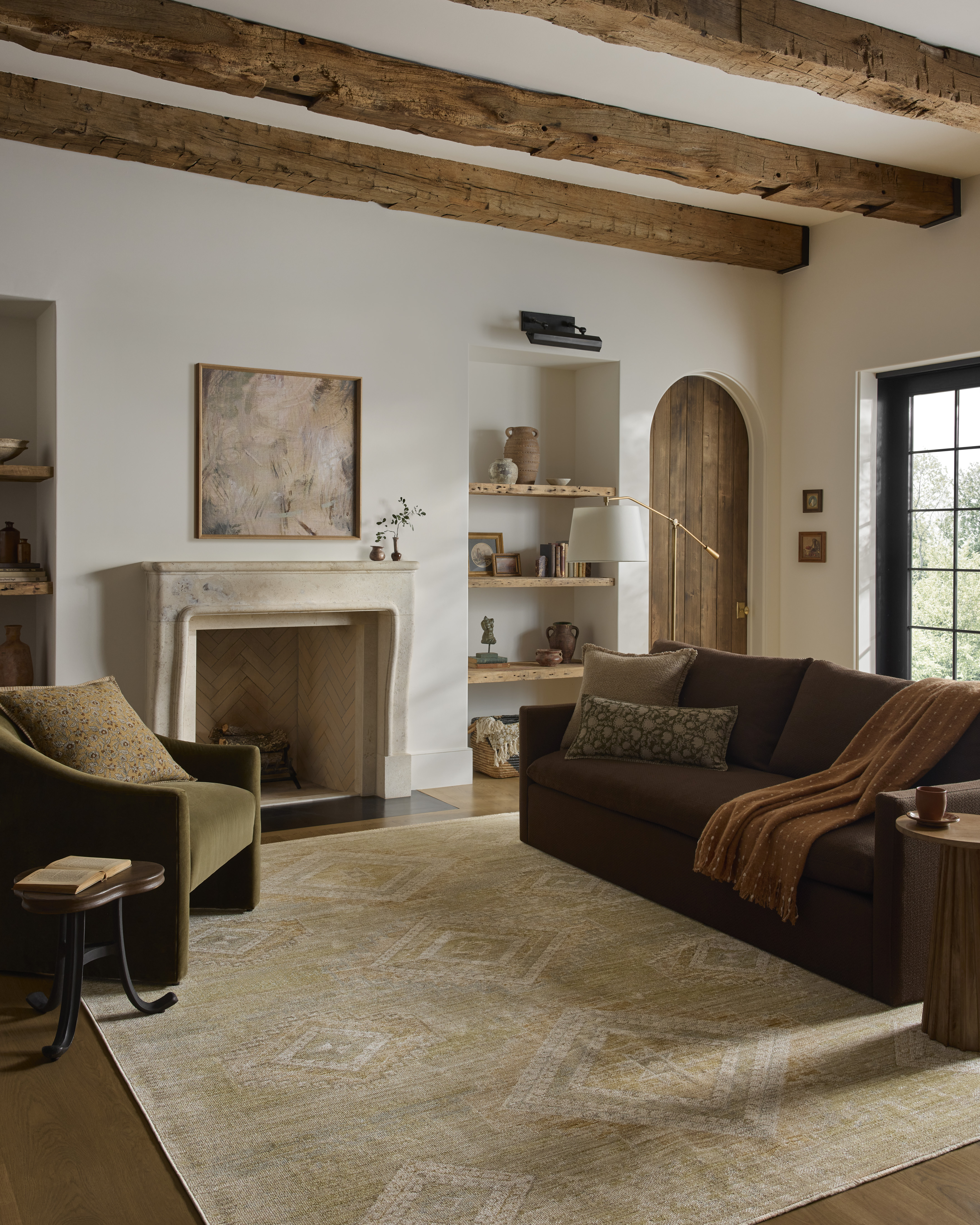 Loloi Elora ELR-09 Pistachio Clay Area Rug Room Scene