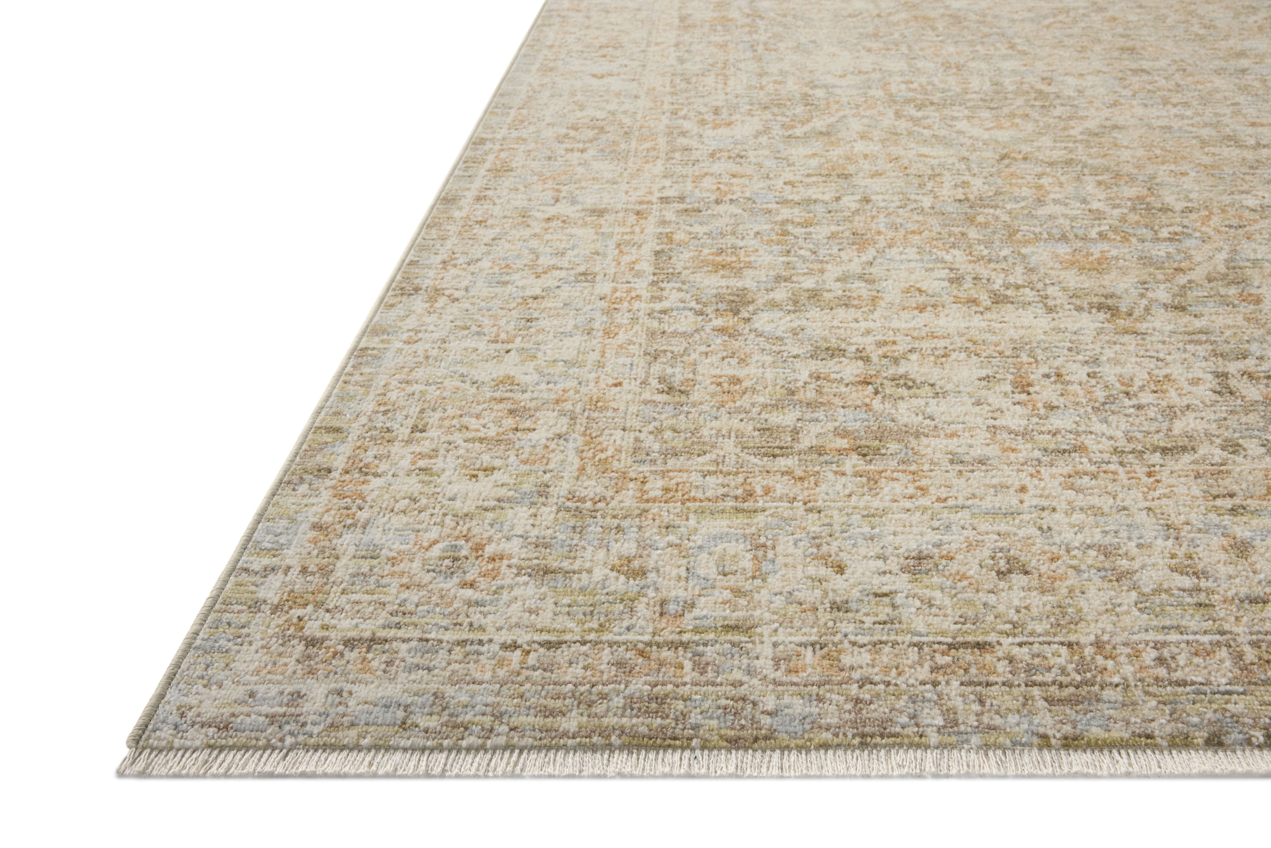 Loloi Elora ELR-05 Sky Terracotta Area Rug Corner