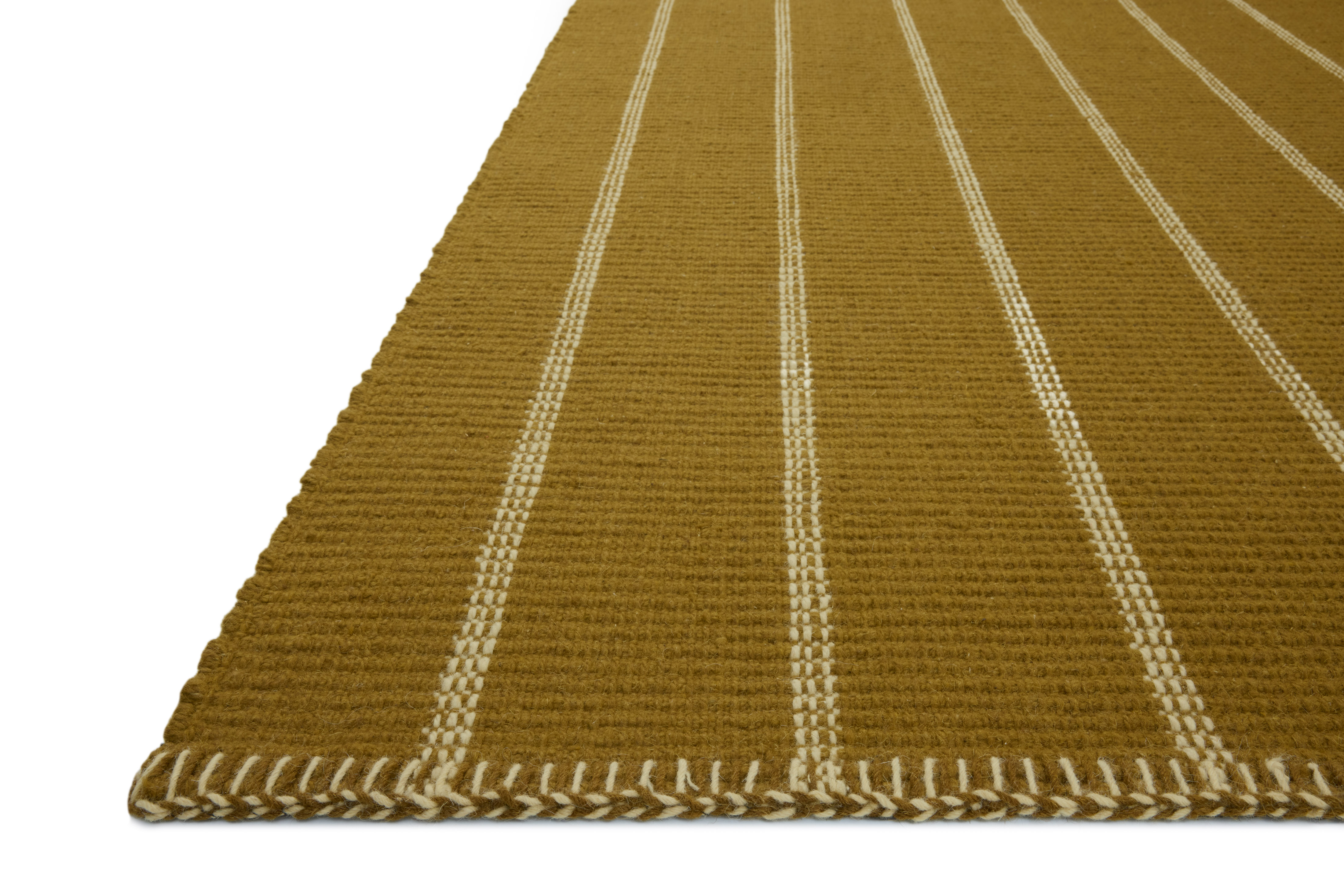 Harlan HLN-01 Ochre Ivory Area Rug - Amber Lewis x Loloi