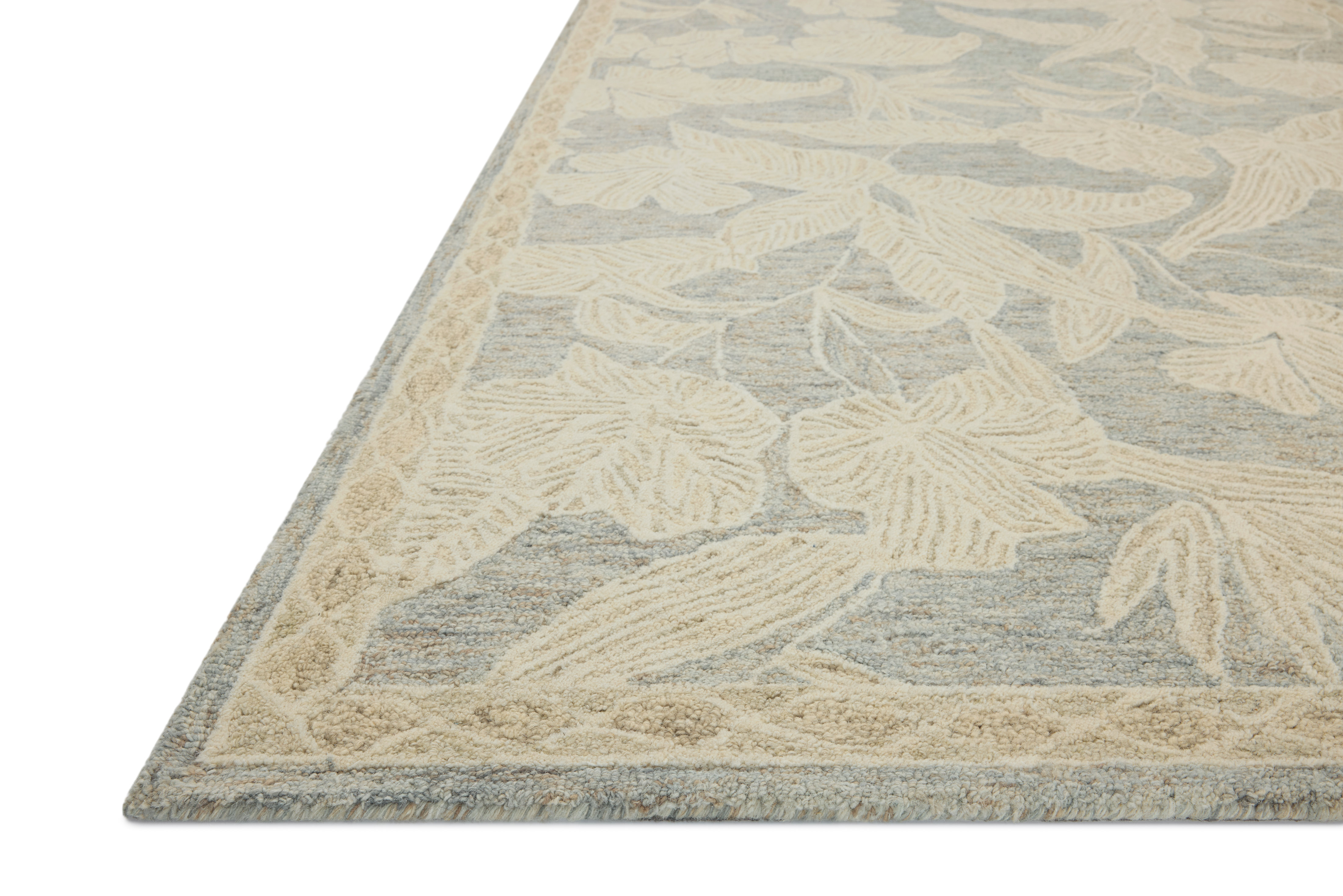 Loloi Lenore LNO-01 Blue Natural Area Rug Corner