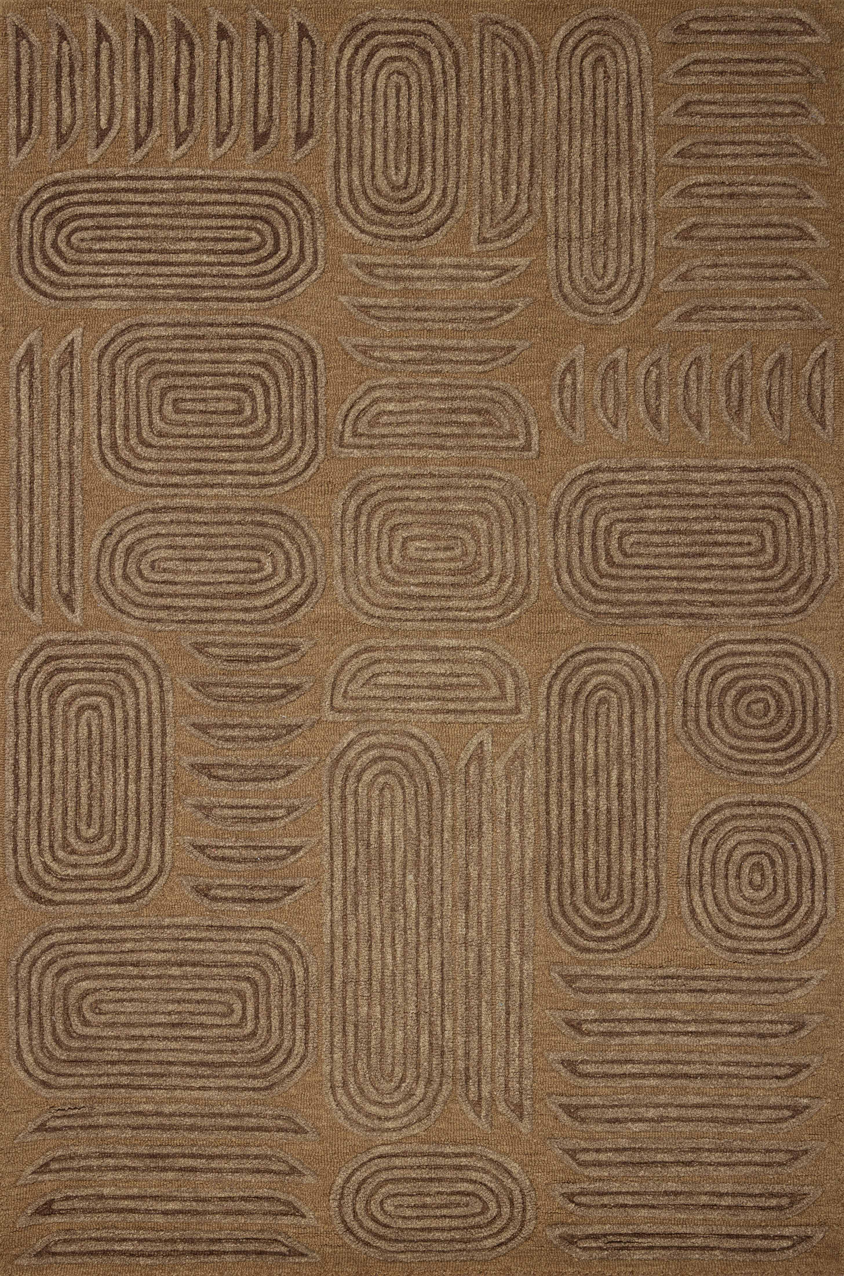 Madi MDX-03 Mocha Cocoa Area Rug - Brigette Romanek x Loloi
