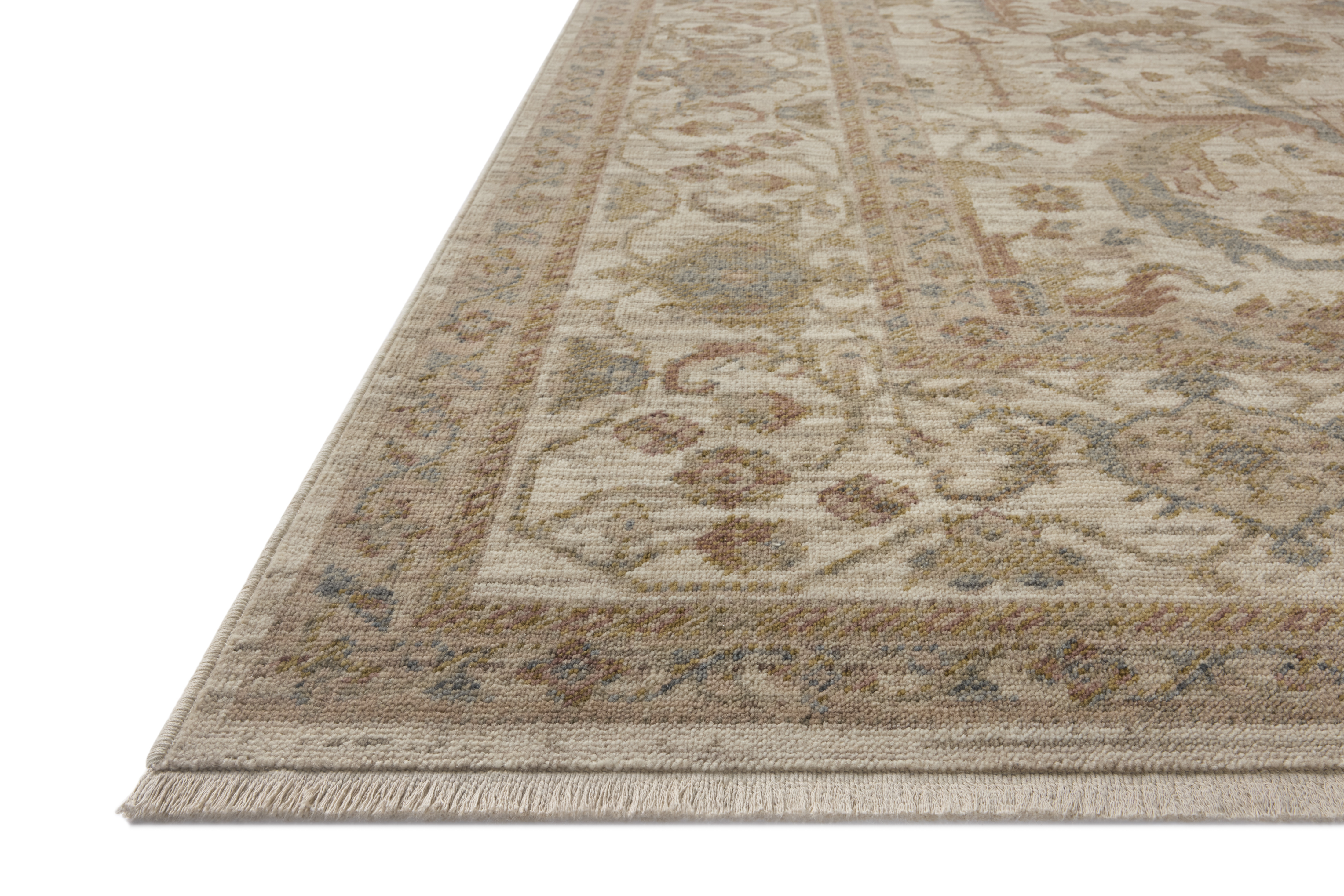 Loloi Reign REN-01 Ivory Sunset Area Rug Corner