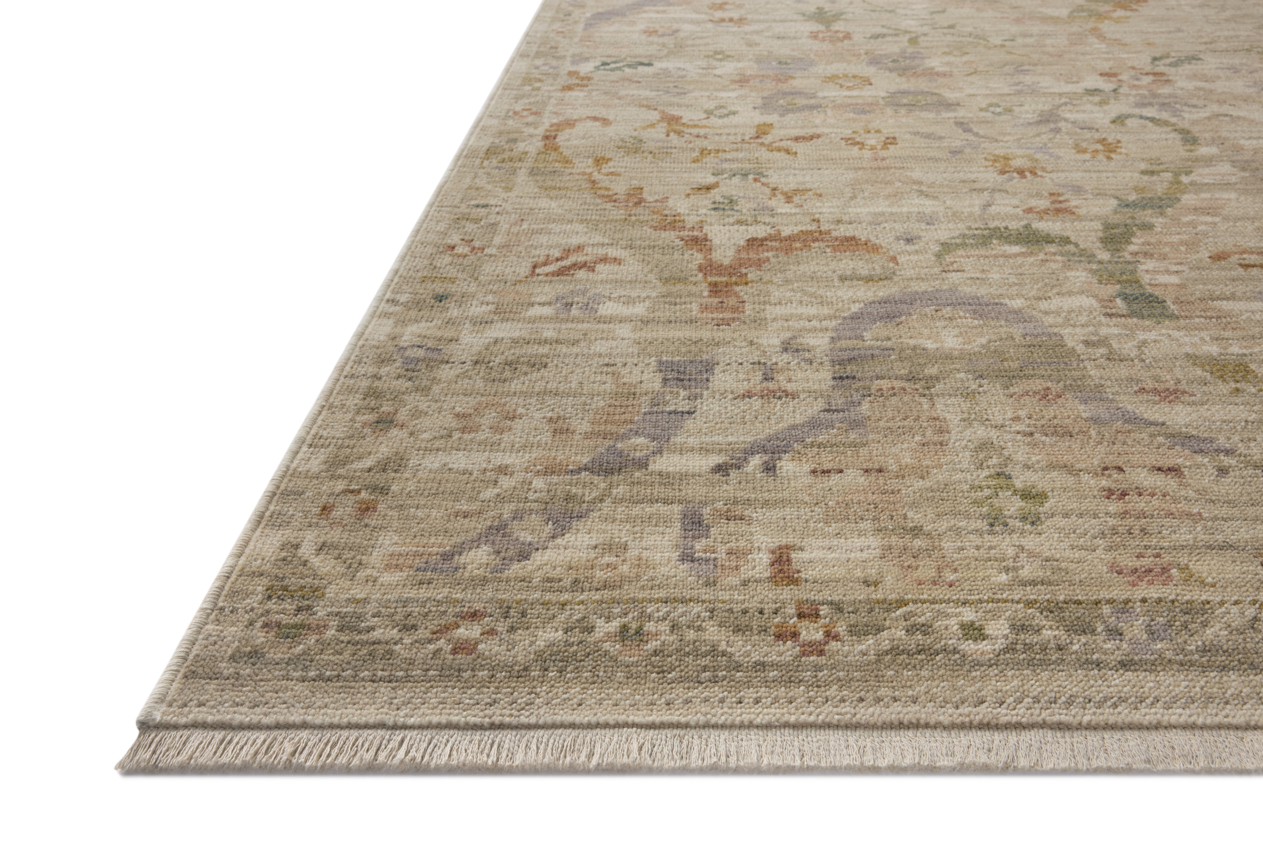 Loloi Reign REN-06 Fog Multi Area Rug Corner