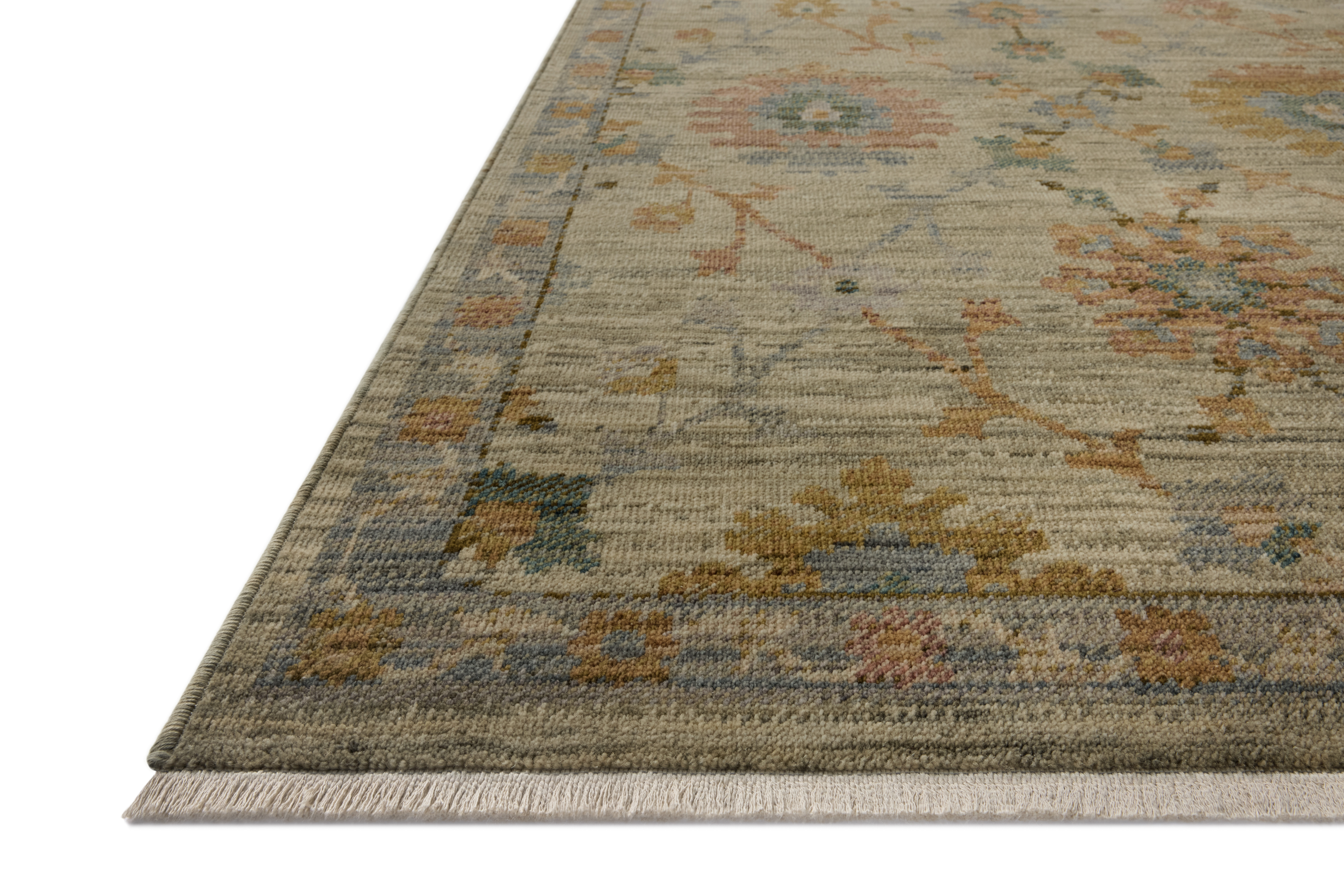 Loloi Reign REN-14 Sage Multi Area Rug Corner