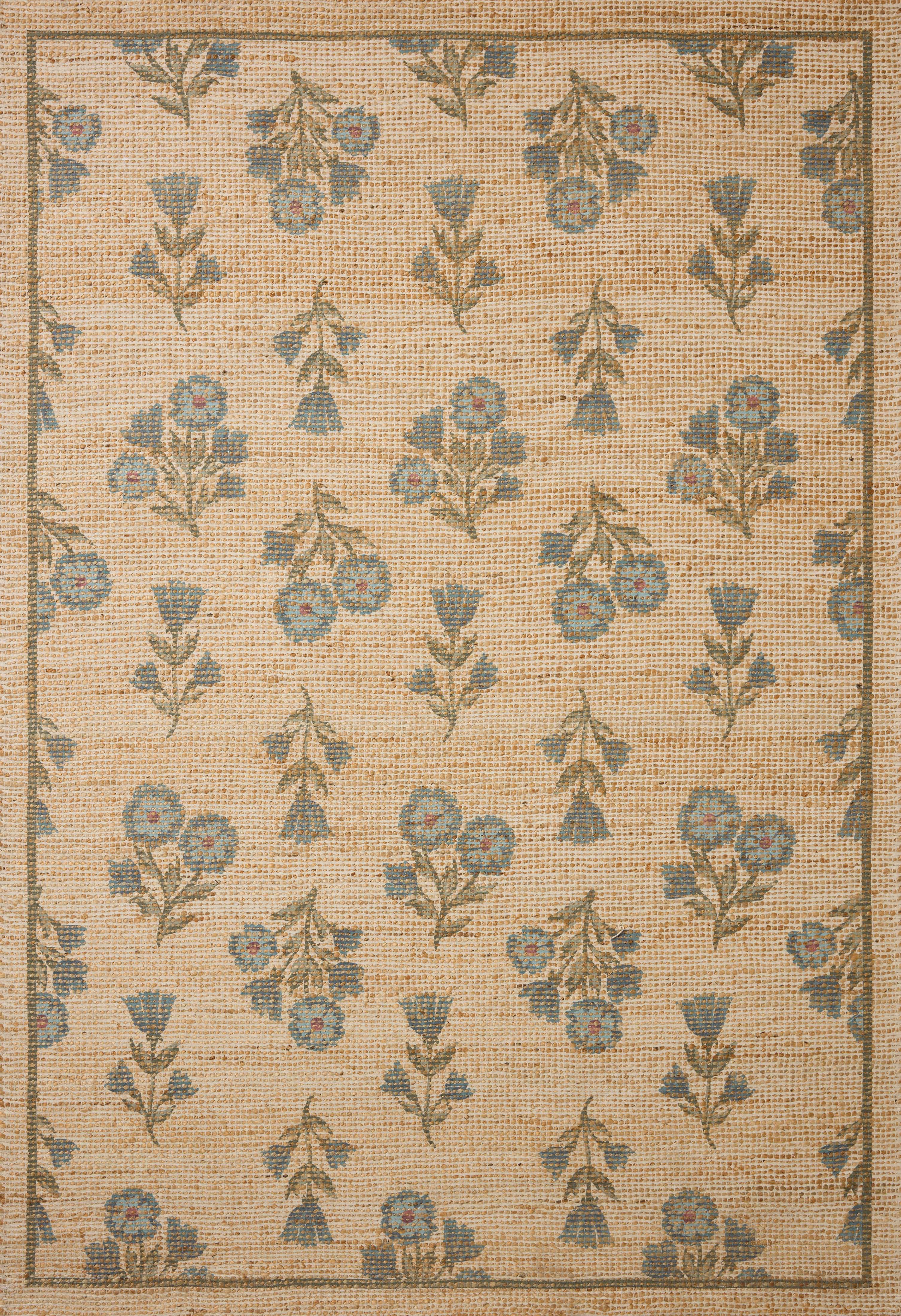 Rue RUE-04 Moss Blue Area Rug - Chris Loves Julia x Loloi