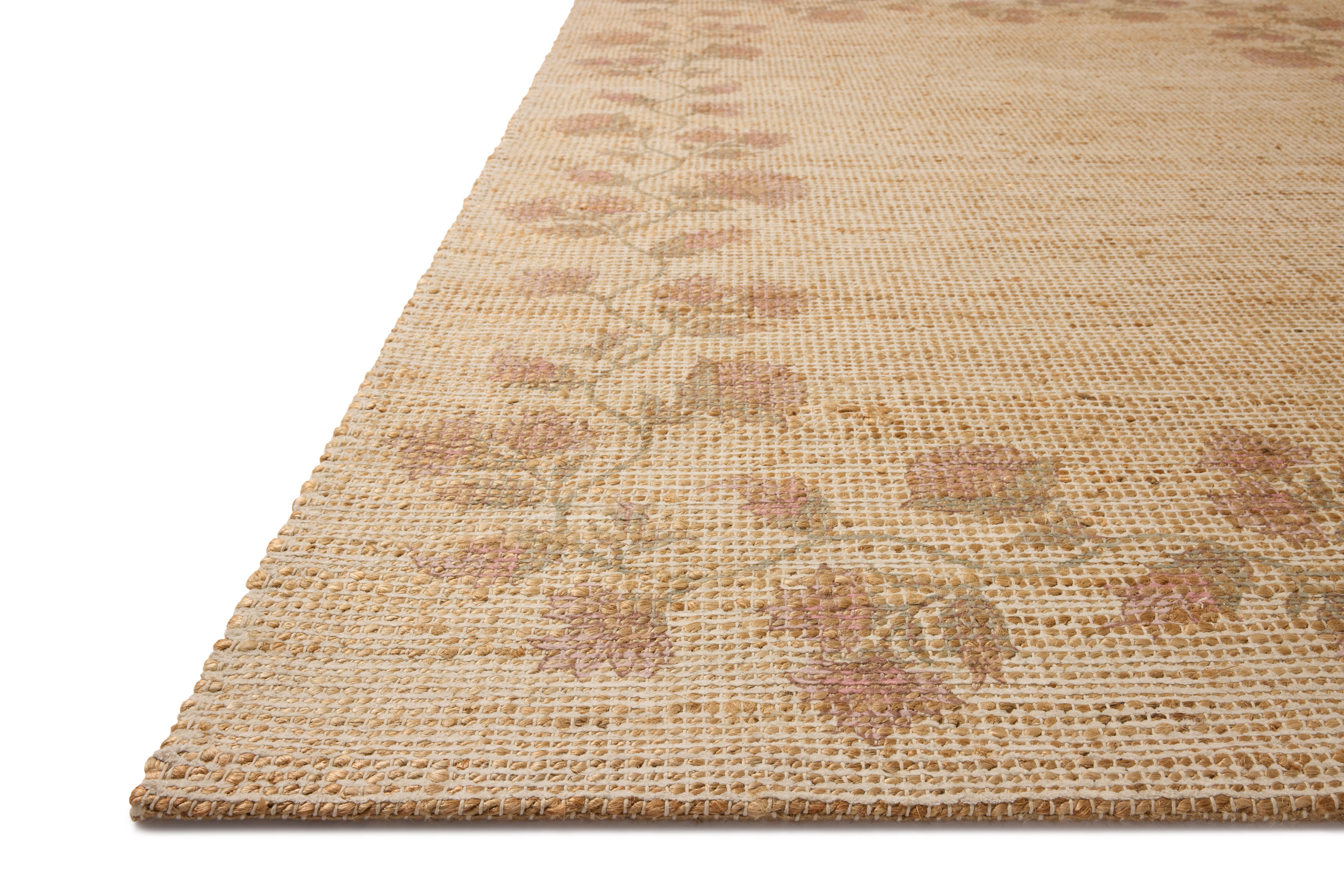 Rue RUE-05 Natural Multi Area Rug Corner - Chris Loves Julia x Loloi