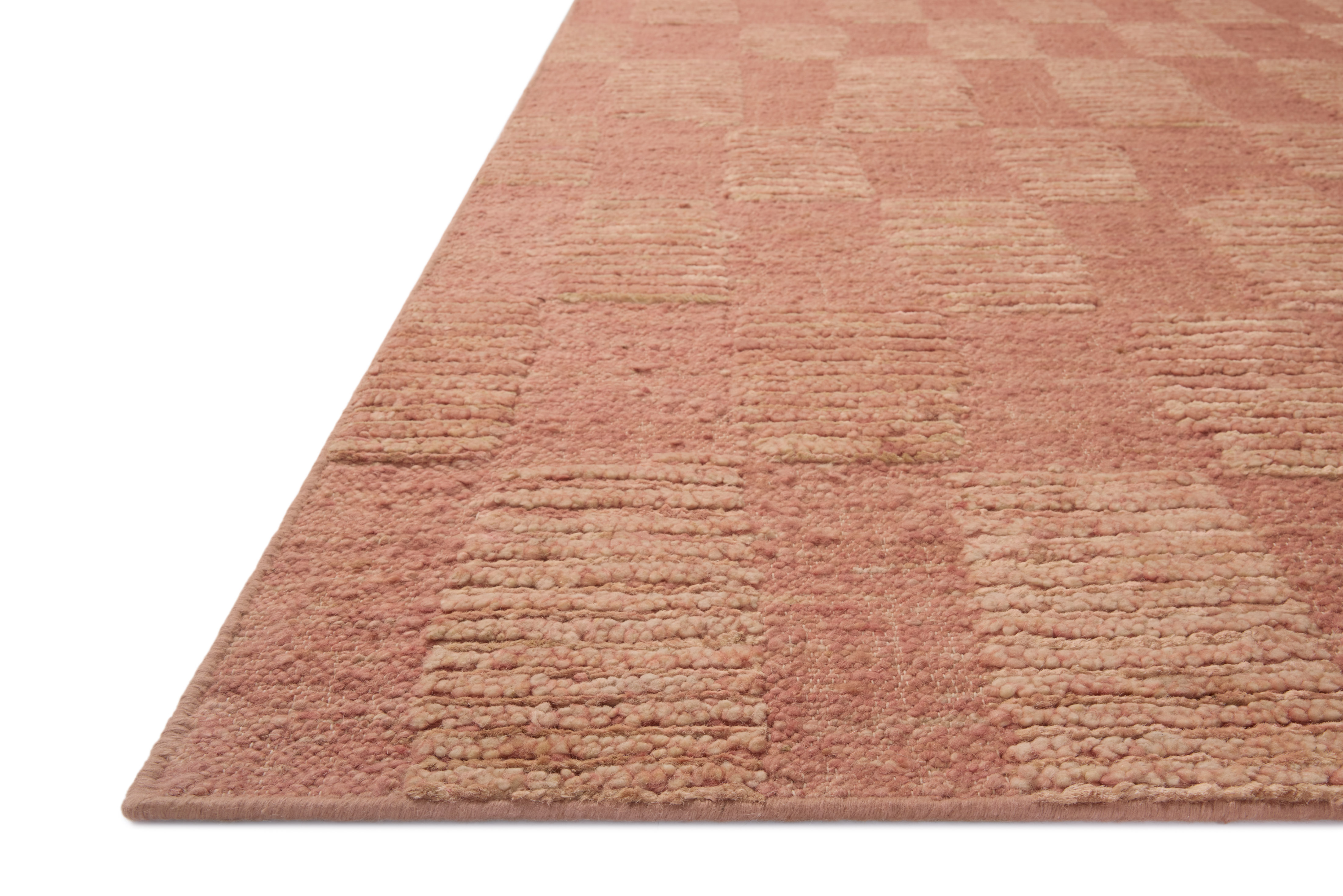 Sowerby SOW-01 Rose Area Rug Corner - Leanne Ford x Loloi