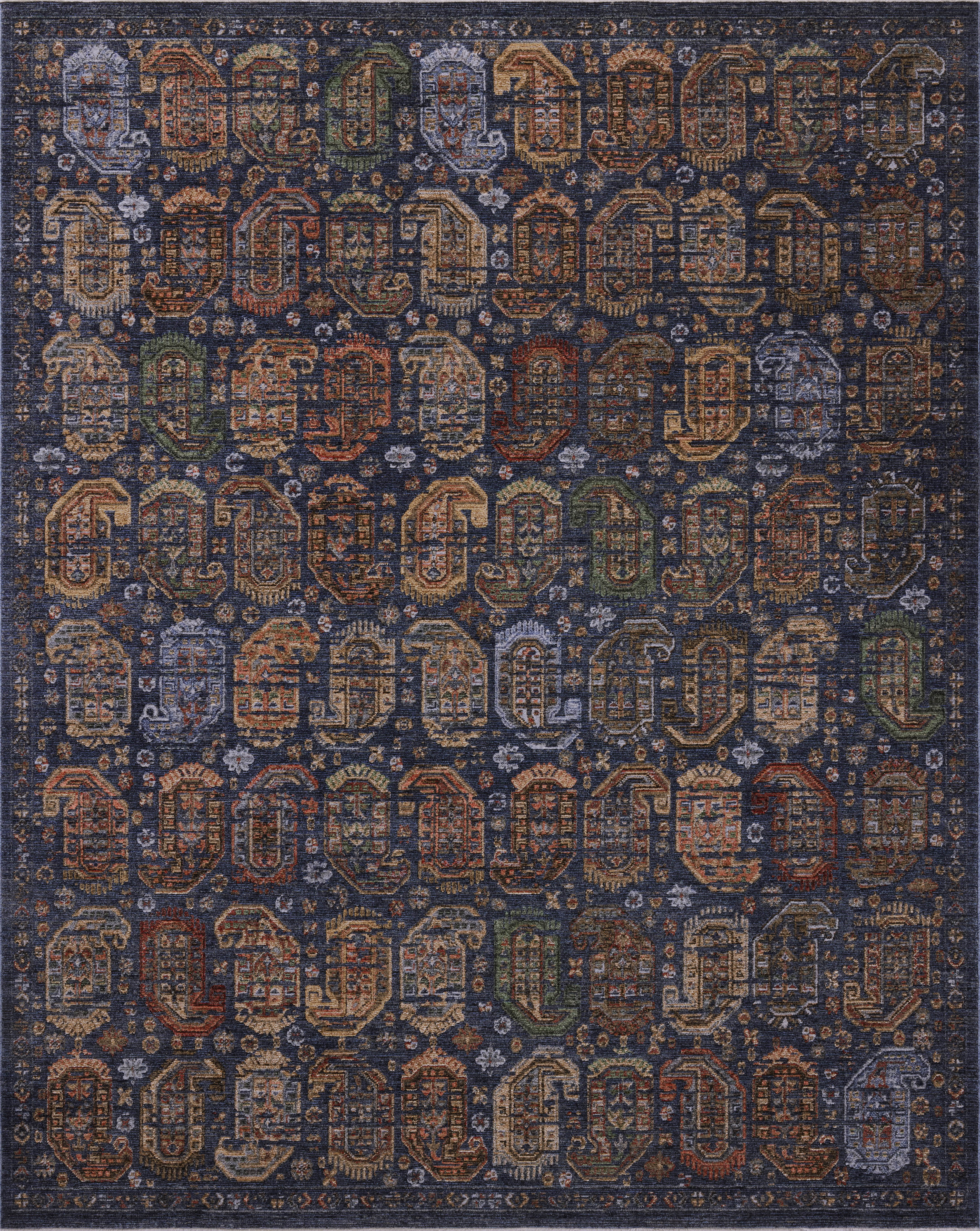 Loloi Winchester WNC-04 Navy Multi Area Rug