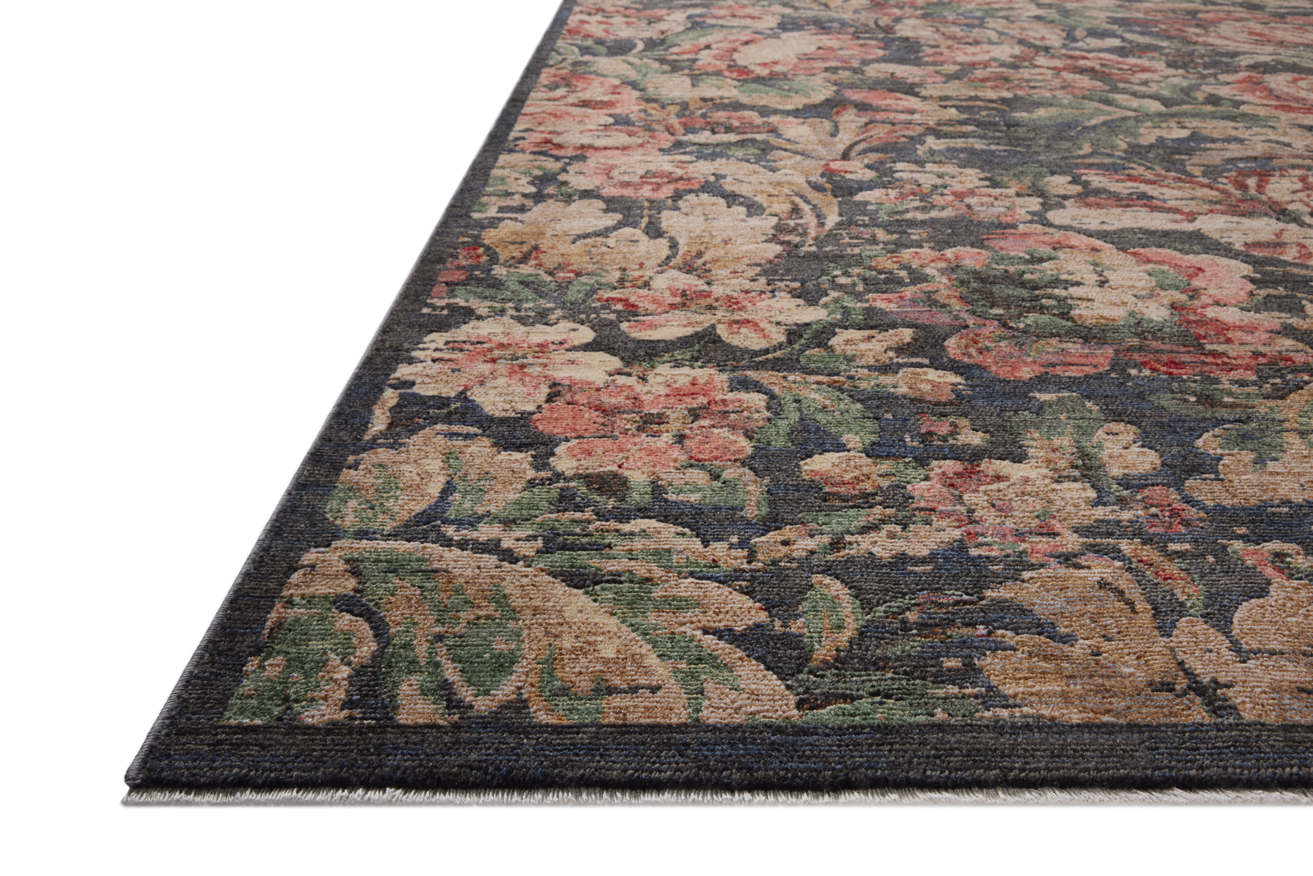 Loloi Winchester WNC-07 Midnight Blush Area Rug Corner