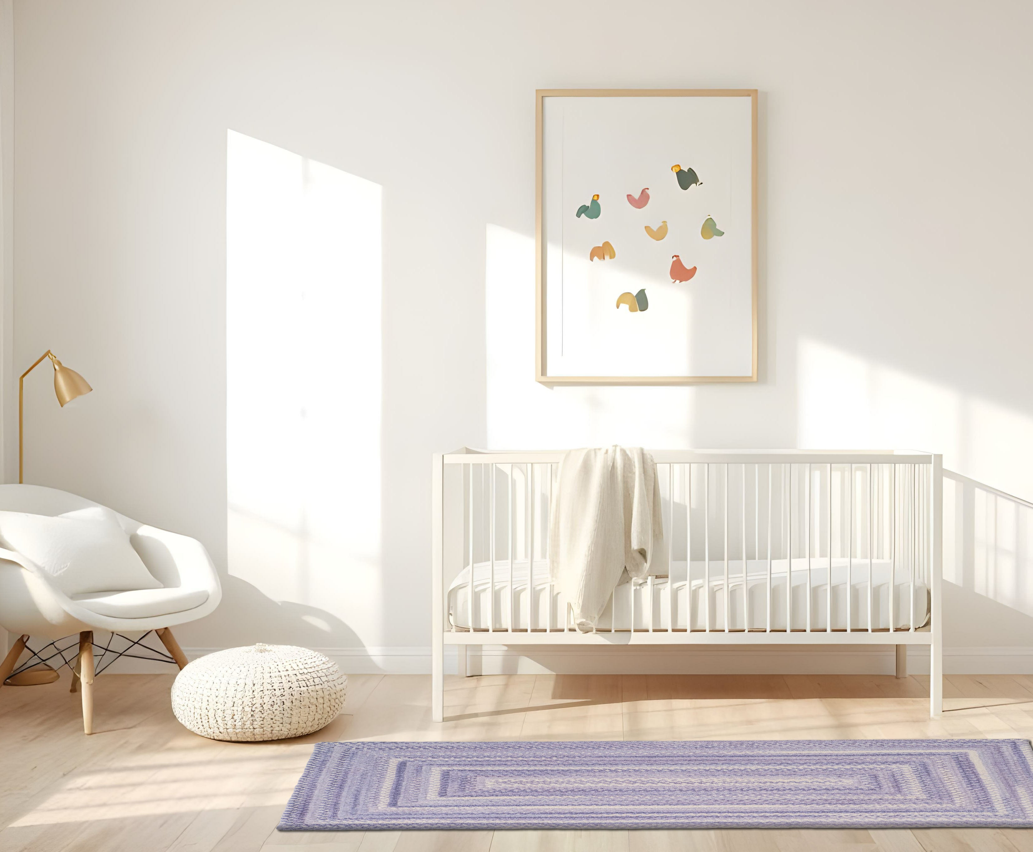 Capel Bambini 0377 Periwinkle Area Rug Room Scene