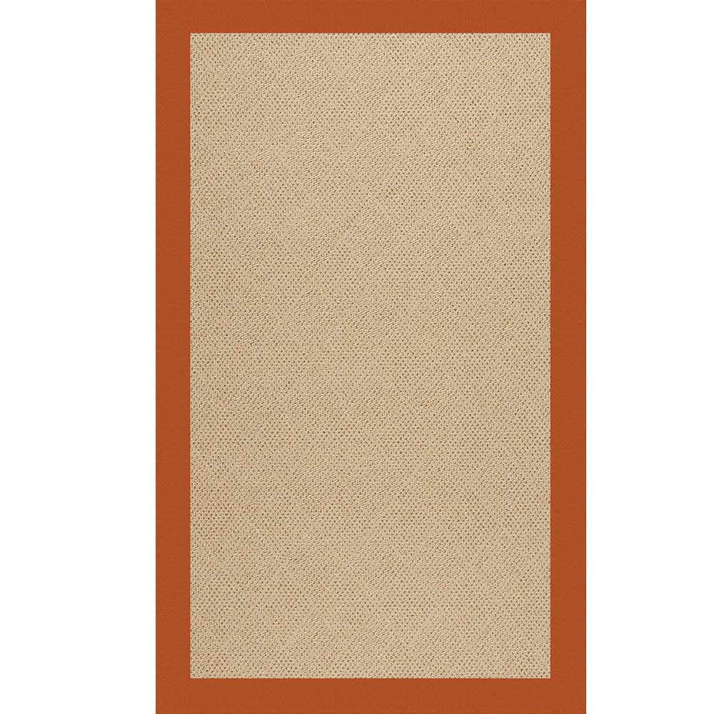 Capel Creative Concepts Cane Wicker 1990 Canvas Rust Area Rug