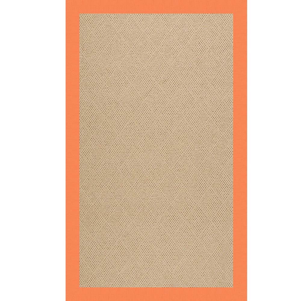 Capel Creative Concepts Cane Wicker 1990 Canvas Tangerine Area Rug