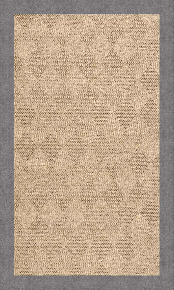 Capel Creative Concepts Cane Wicker 1990 Canvas Slate Area Rug