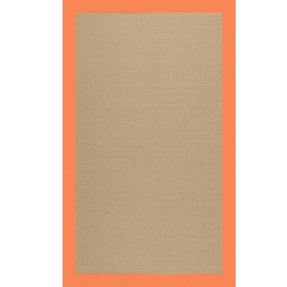 Capel Creative Concepts Sisal 1995 Canvas Tangerine Area Rug