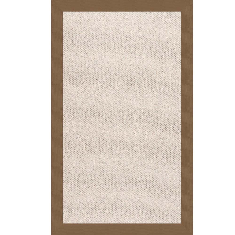 Capel Creative Concepts White Wicker 1993 Canvas Cocoa Area Rug