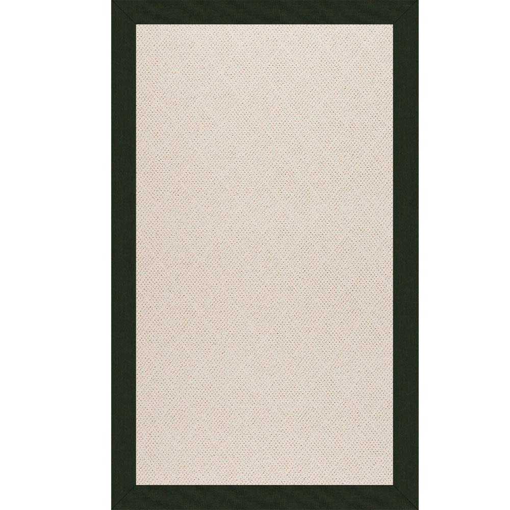 Capel Creative Concepts White Wicker 1993 Canvas Fern Area Rug
