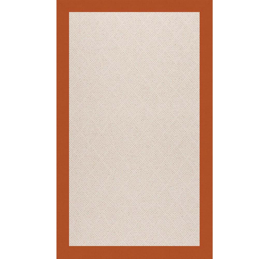 Capel Creative Concepts White Wicker 1993 Canvas Rust Area Rug