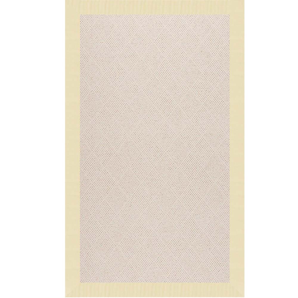 Capel Creative Concepts White Wicker 1993 Canvas Sand Area Rug