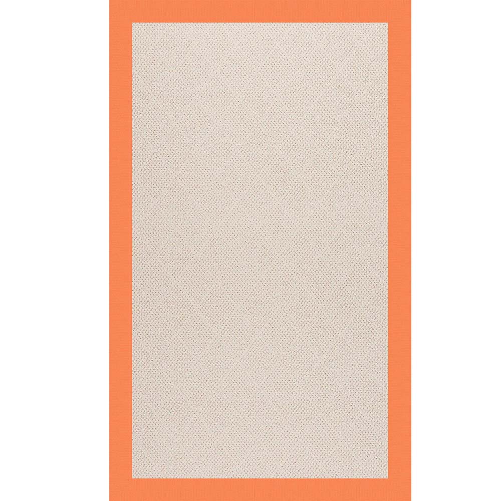 Capel Creative Concepts White Wicker 1993 Canvas Tangerine Area Rug