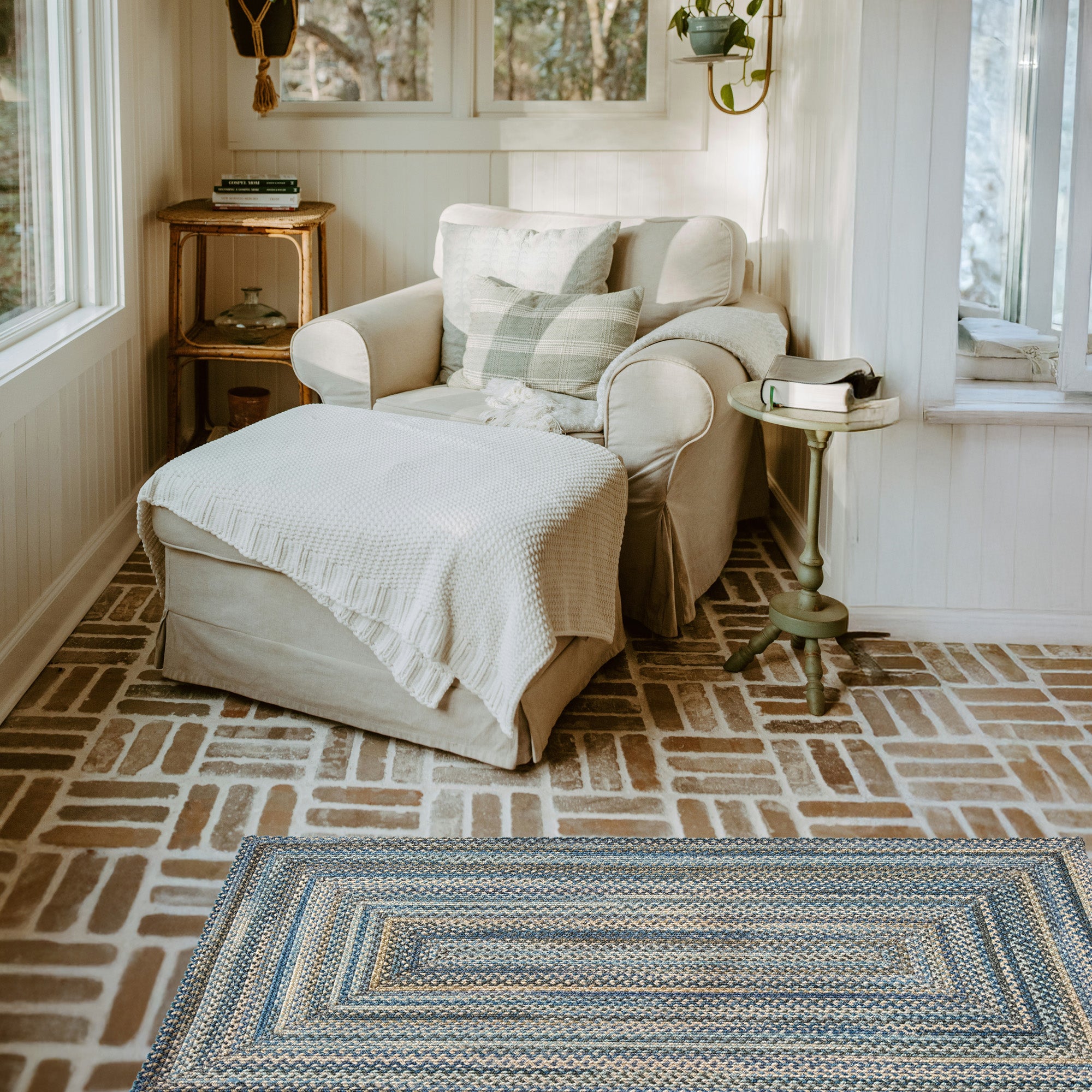 Capel Uwharrie Ridge 0298 River Rock Area Rug Room Scene