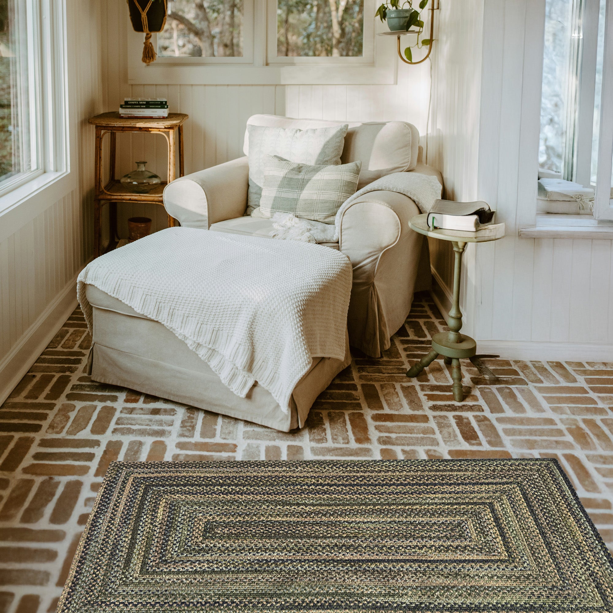 Capel Uwharrie Ridge 0298 Forest Path Area Rug Room Scene