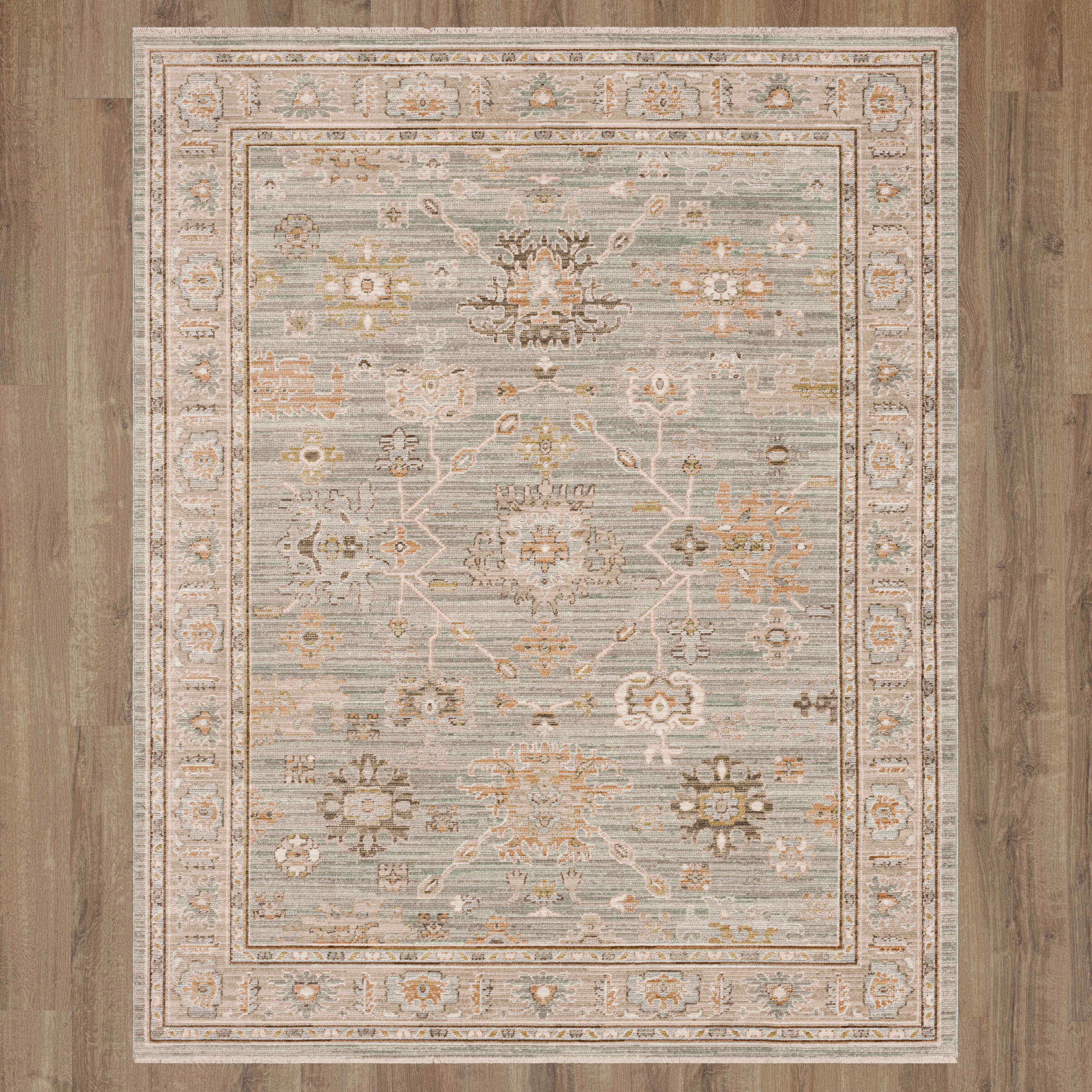 Karastan Persepolis Anzali Dusty Sage Area Rug Room