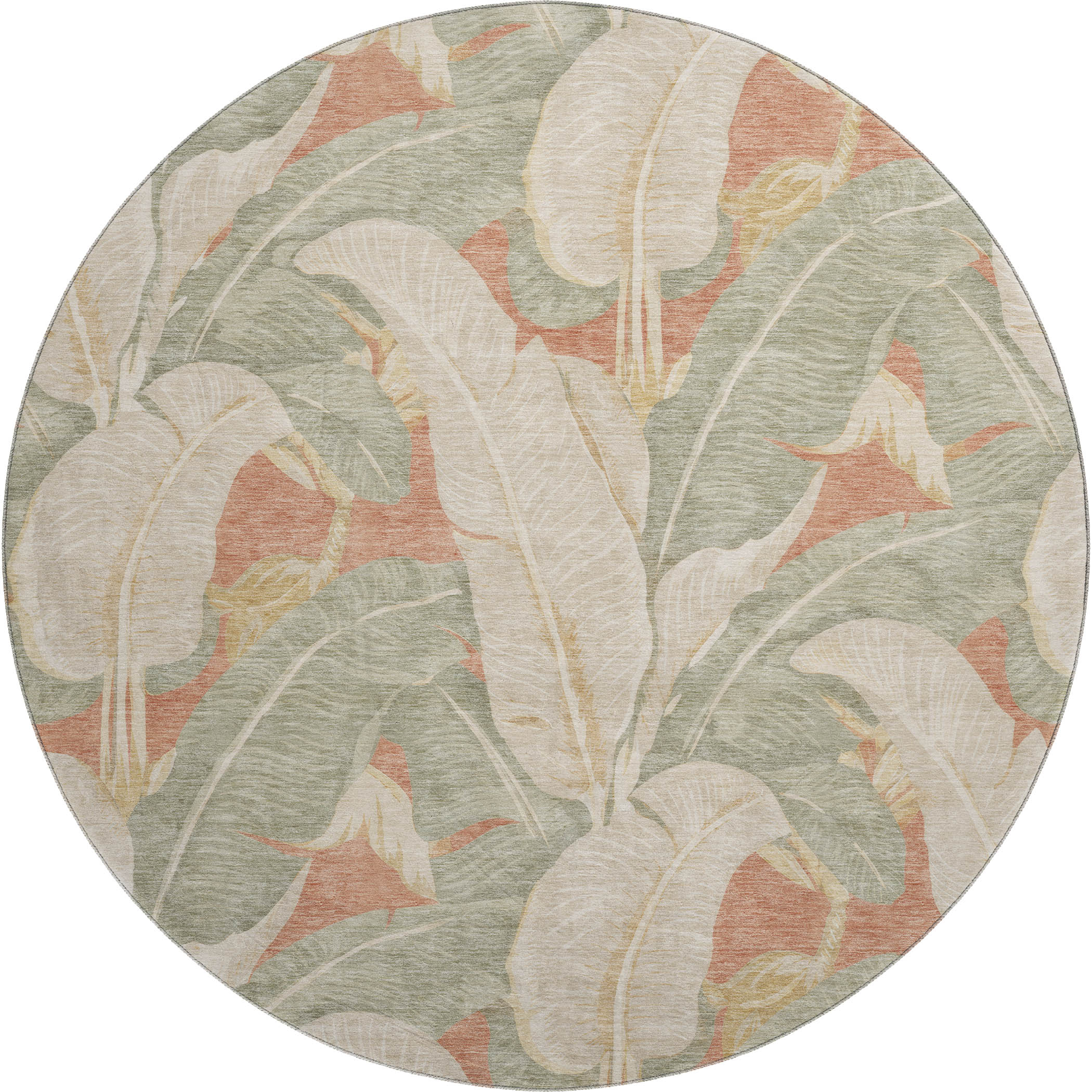 Dalyn Aloha AH11 Terracotta Area Round Rug
