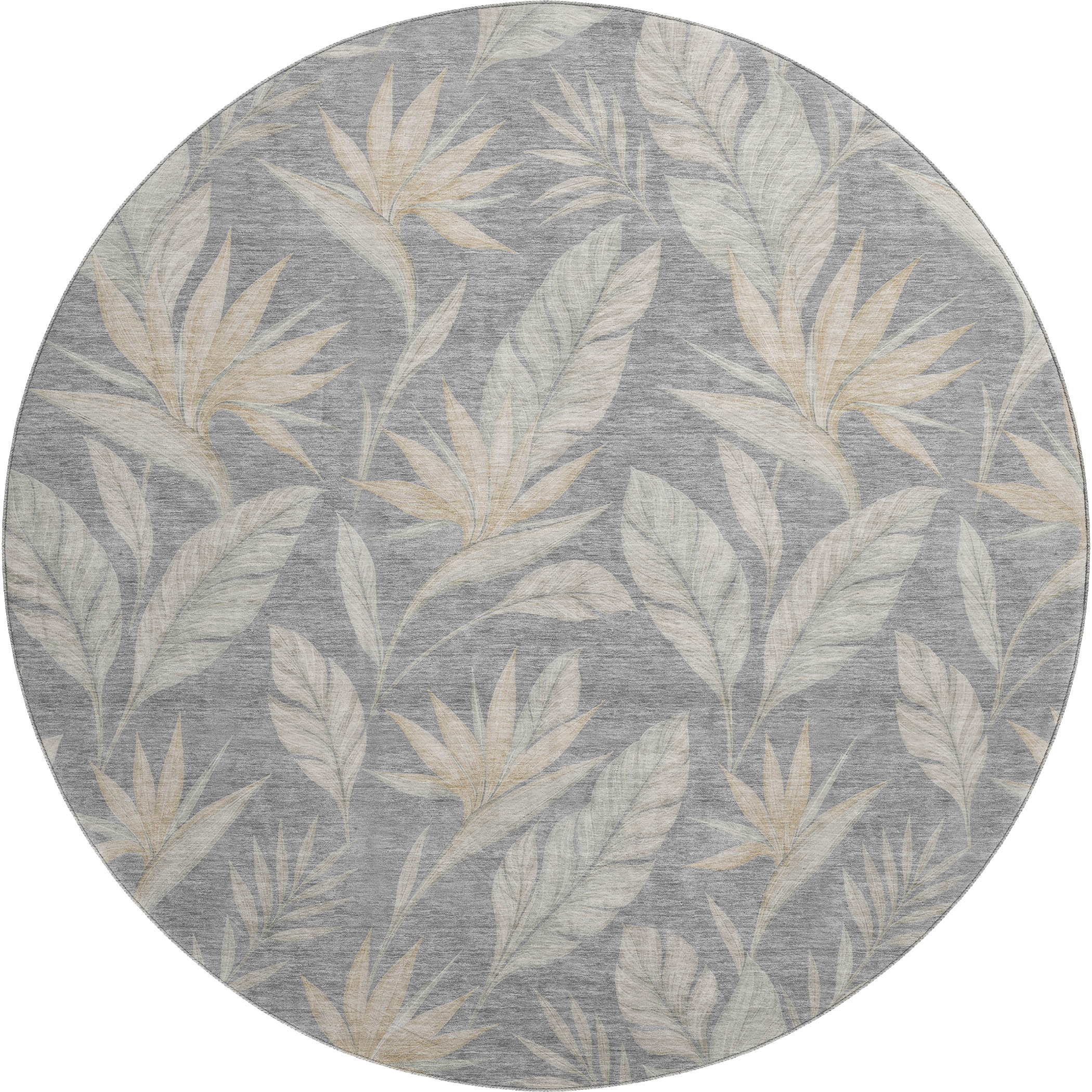 Dalyn Aloha AH3 Gray Area Round Rug