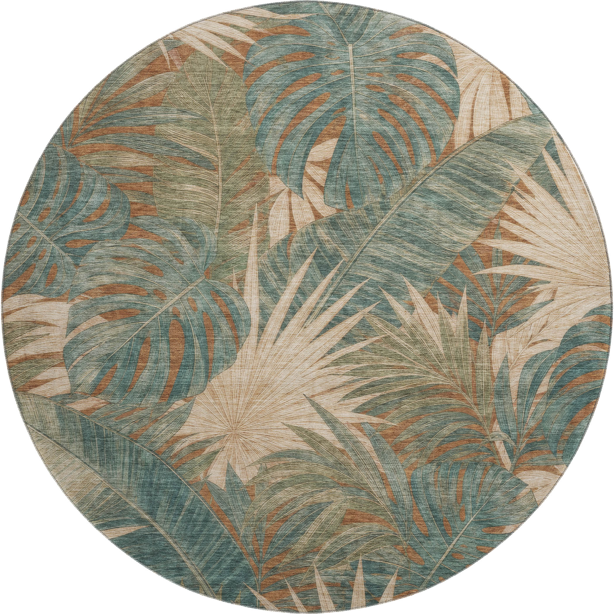 Dalyn Aloha AH5 Terracotta Area Round Rug