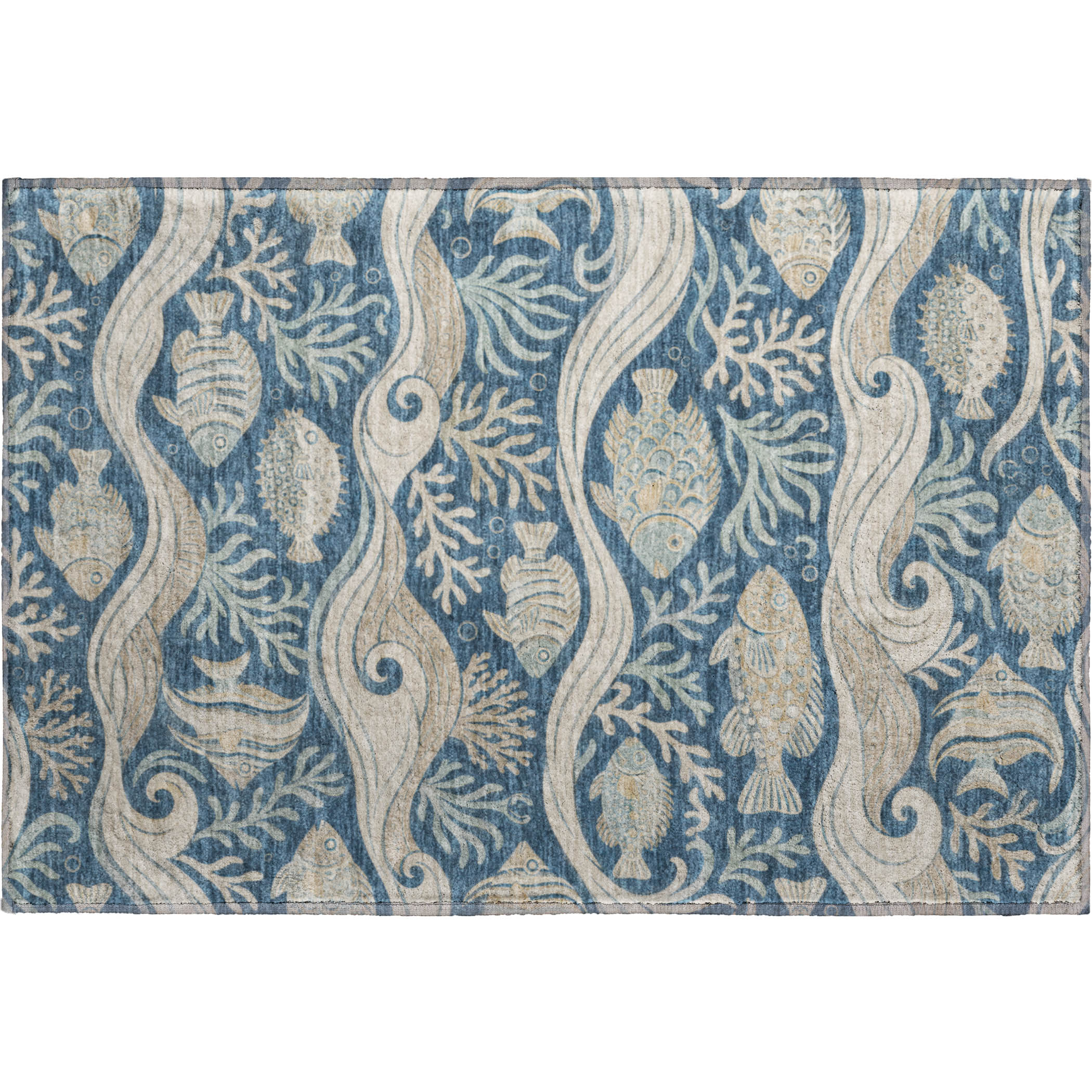 Dalyn Bluewater BW13 Blue Area Scatter Rug