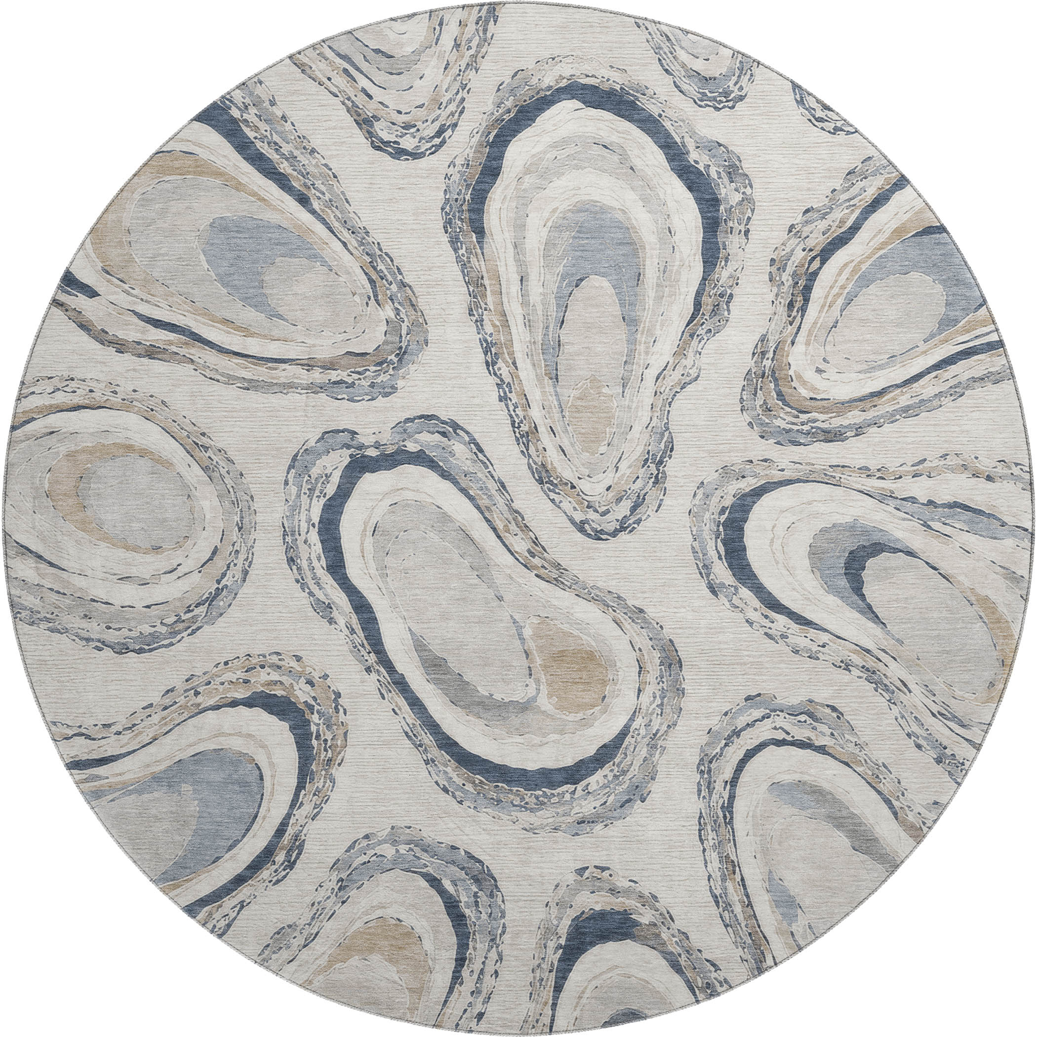 Dalyn Bluewater BW16 Ivory Area Round Rug