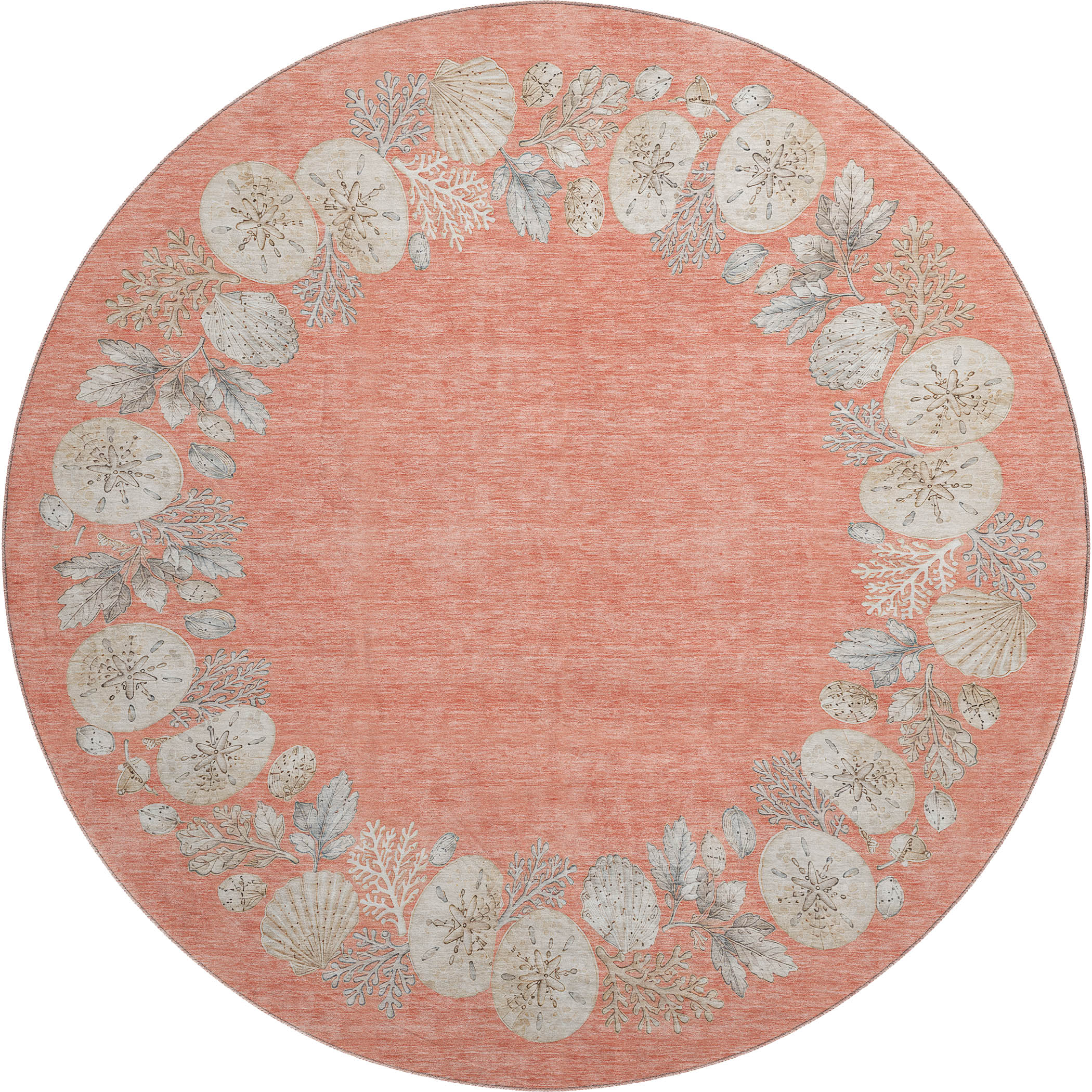 Dalyn Bluewater BW2 Coral Area Round Rug