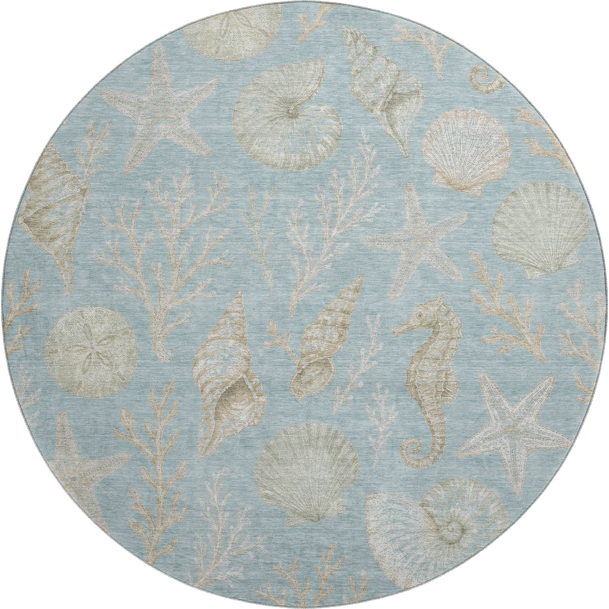 Dalyn Bluewater BW3 Indigo Area Round Rug
