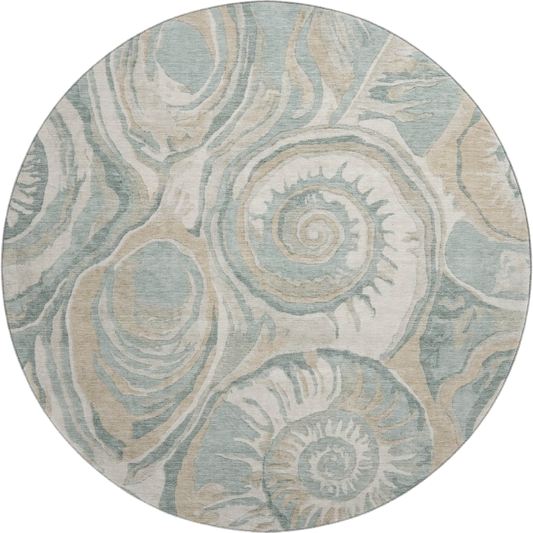 Dalyn Bluewater BW9 Seafoam Area Round Rug