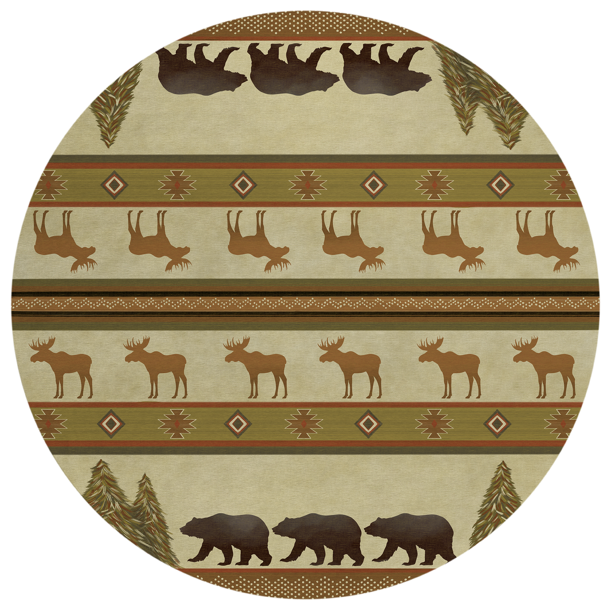 Dalyn Excursion EX1 Beige Area Round Rug