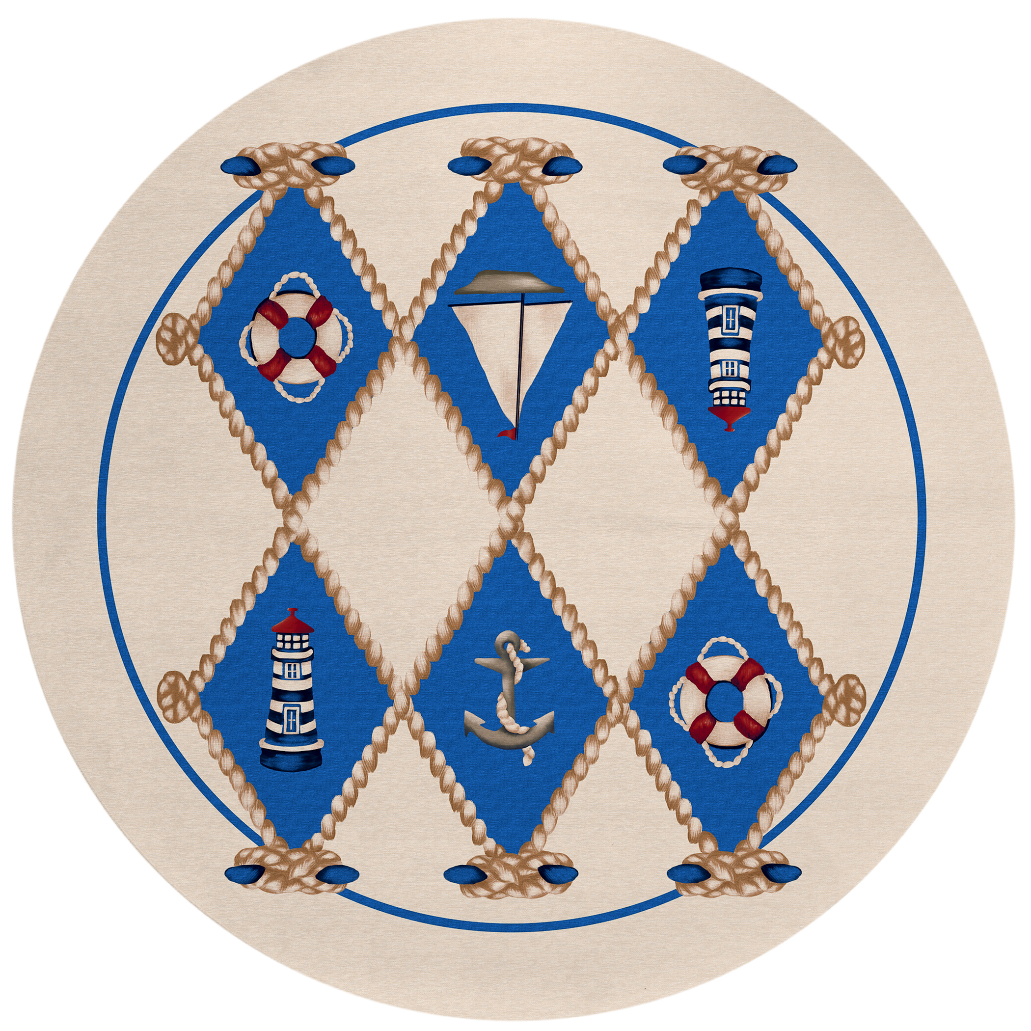 Dalyn Harbor HA6 Ivory Area Round Rug
