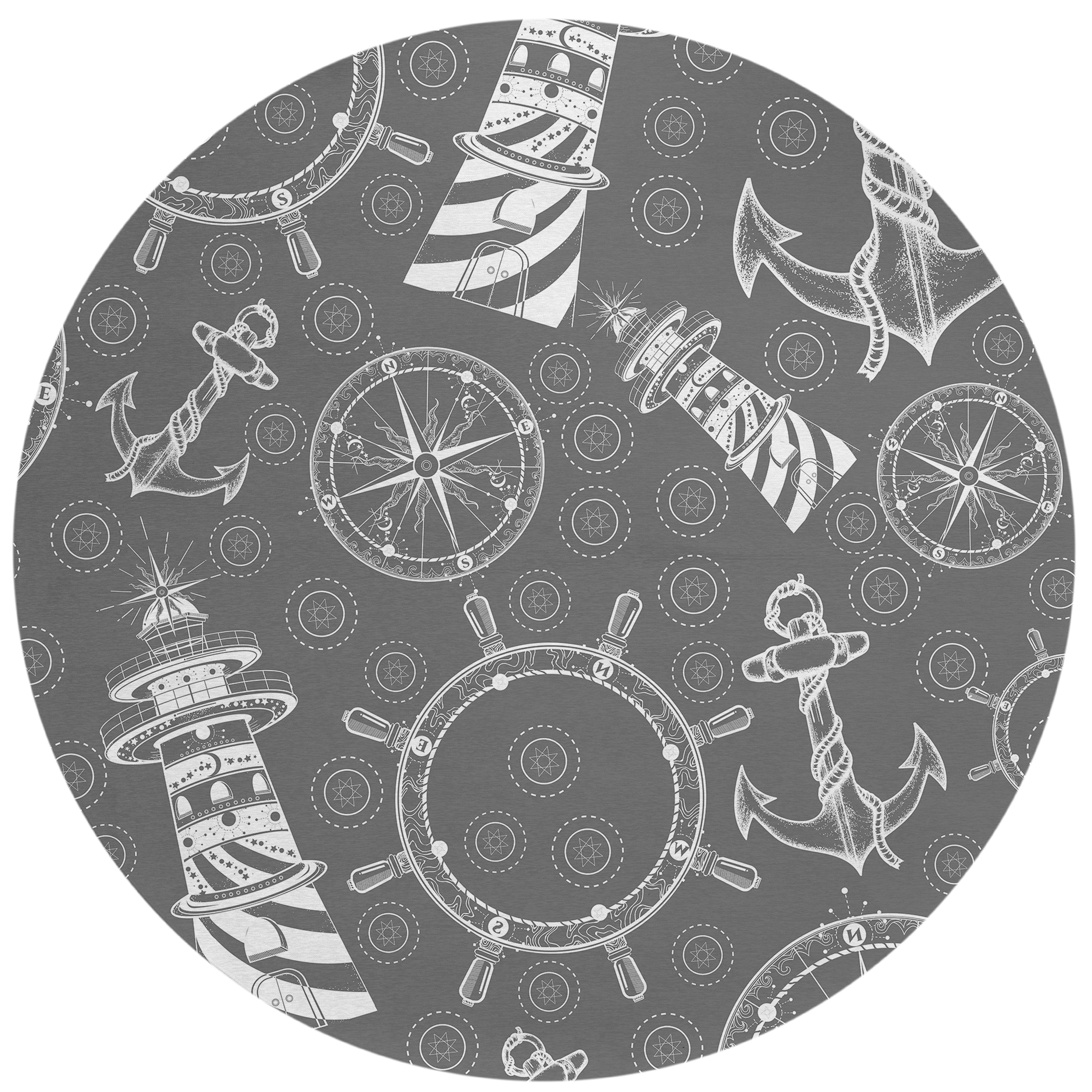Dalyn Harbor HA9 Gray Area Round Rug