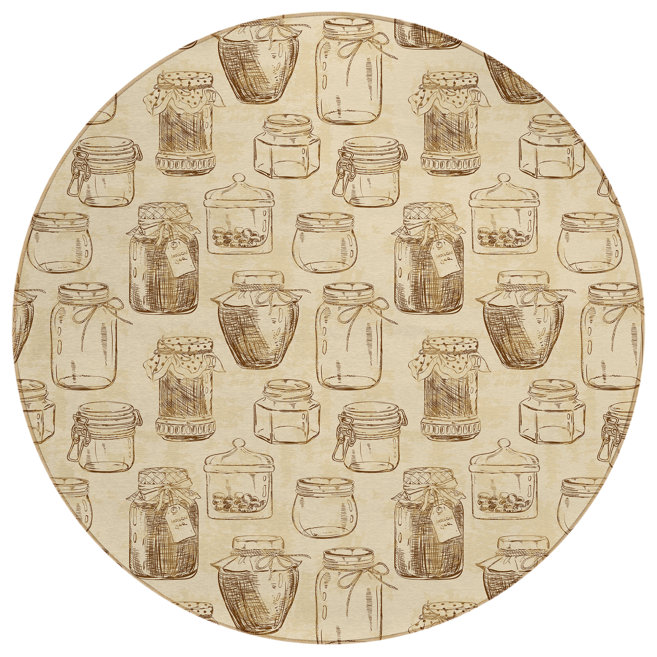 Dalyn Kendall KE18 Parchment Area Round Rug