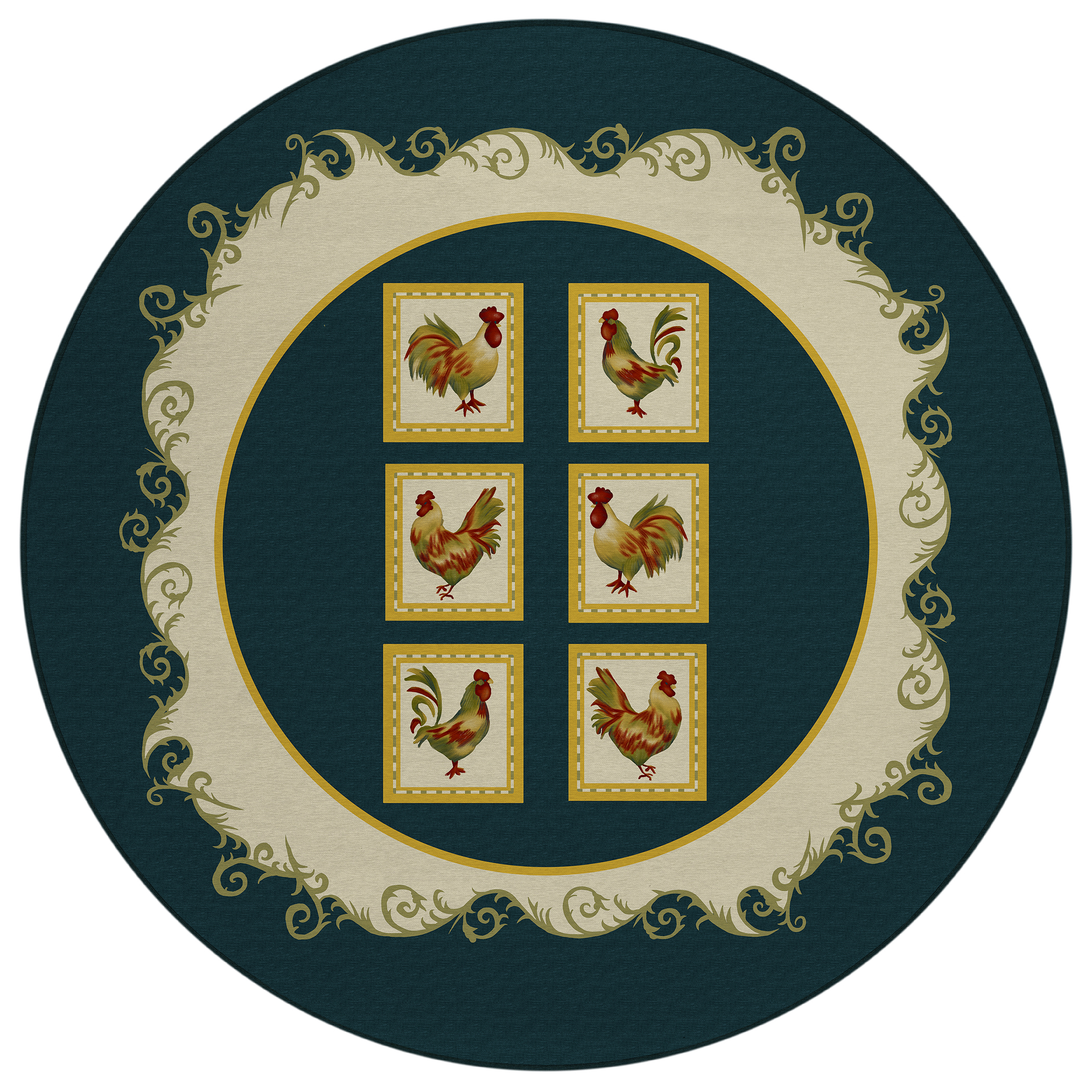Dalyn Kendall KE4 Black Area Round Rug
