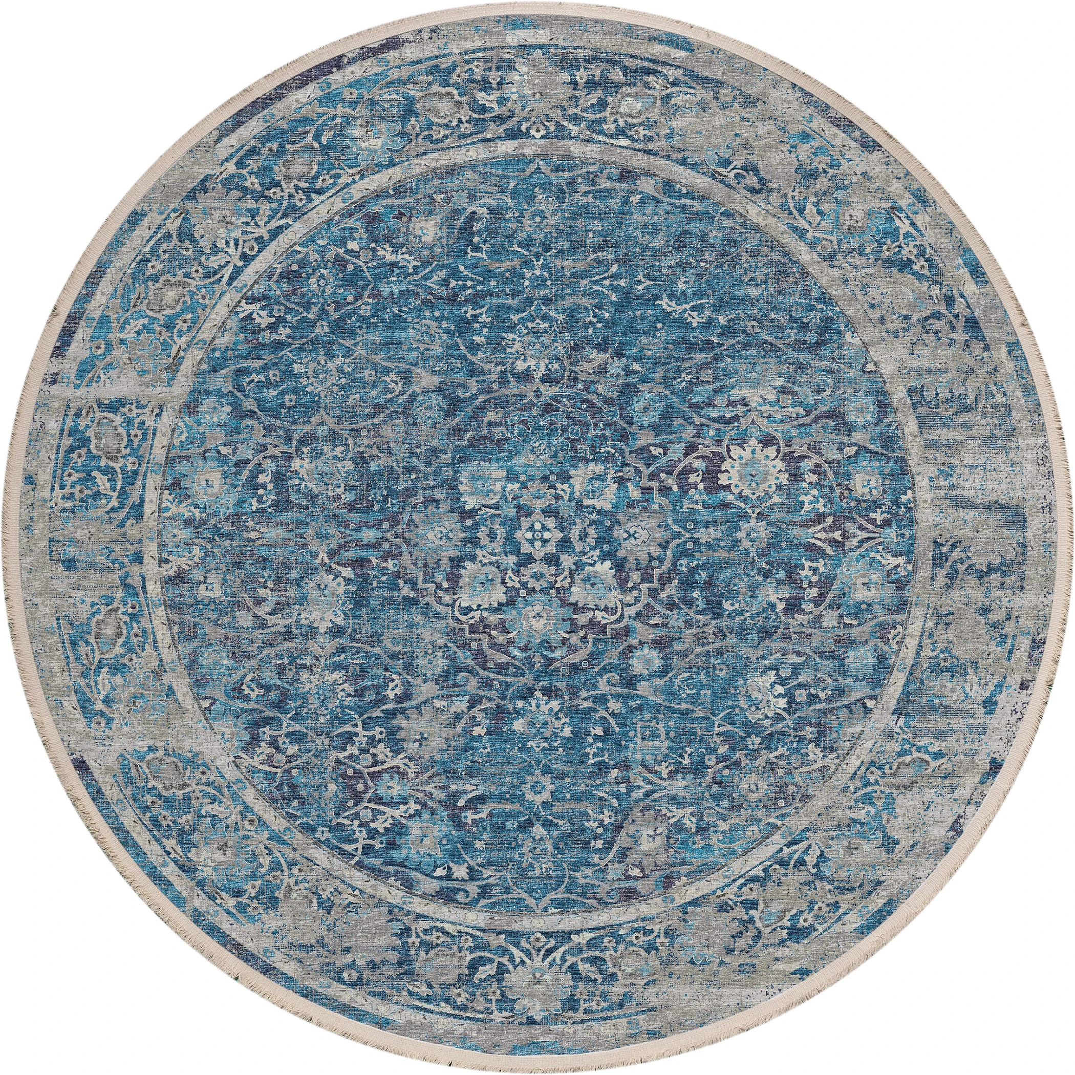 Dalyn Marbella MB2 Navy Area Round Rug