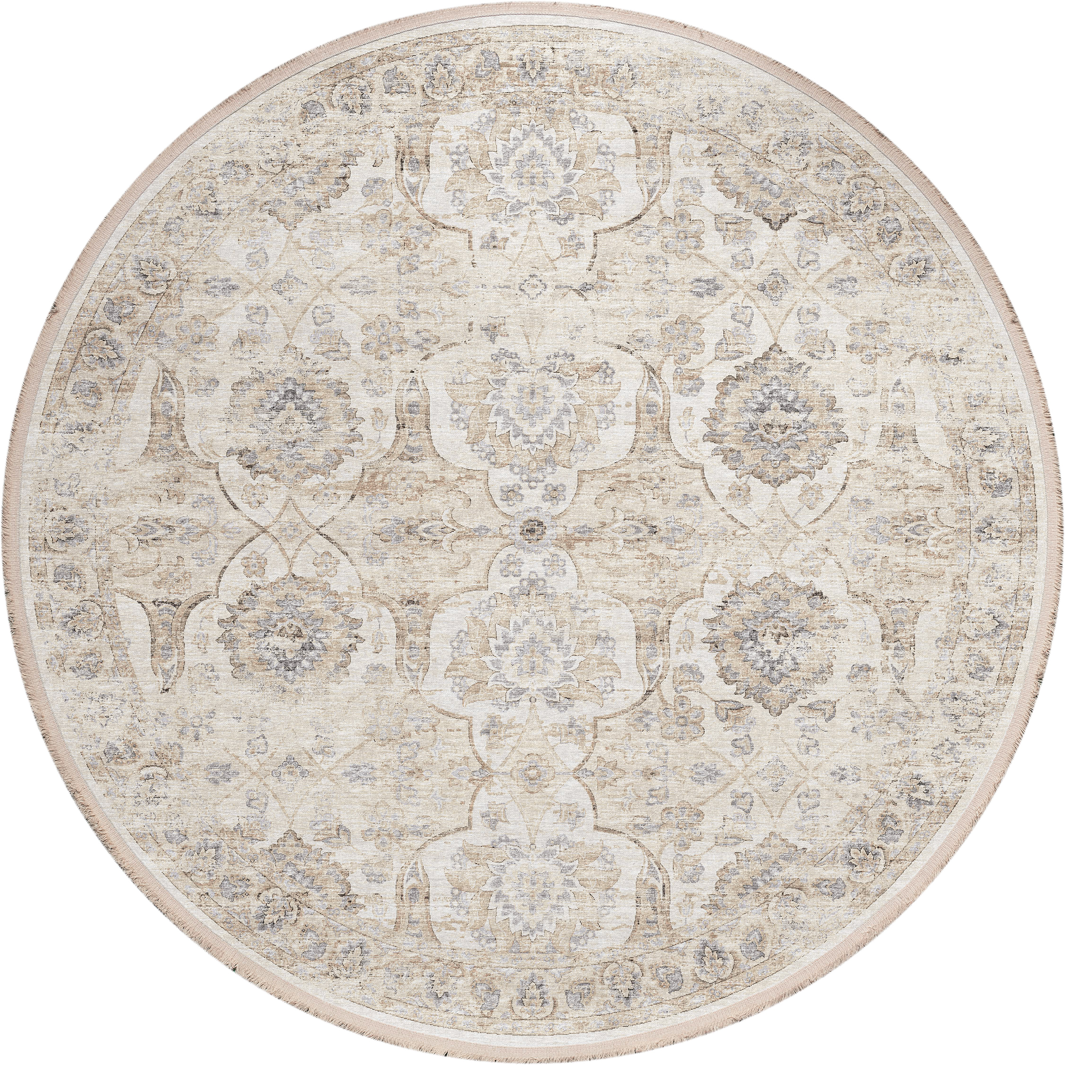 Dalyn Marbella MB5 Ivory Area Round Rug