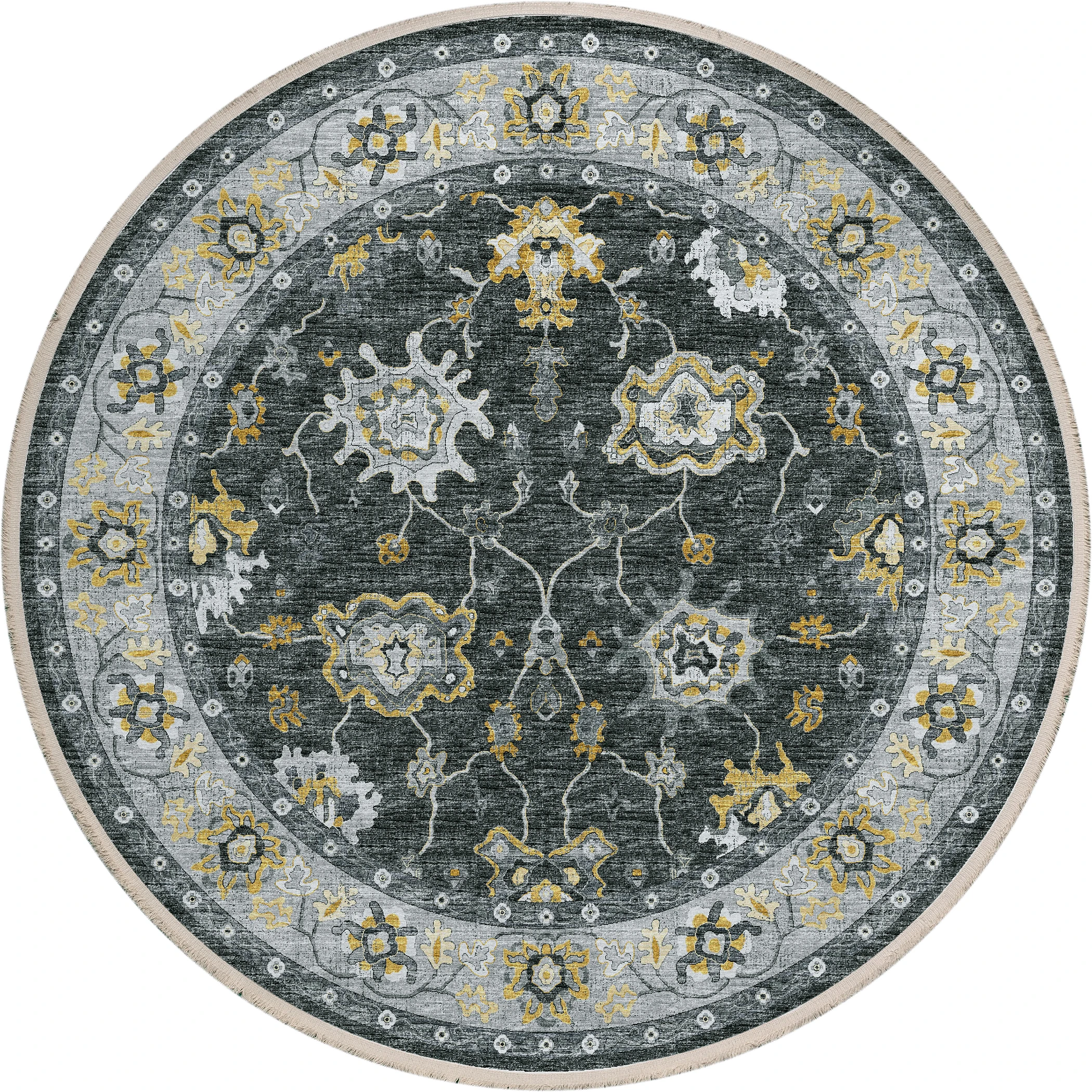 Dalyn Marbella MB6 Midnight Area Round Rug