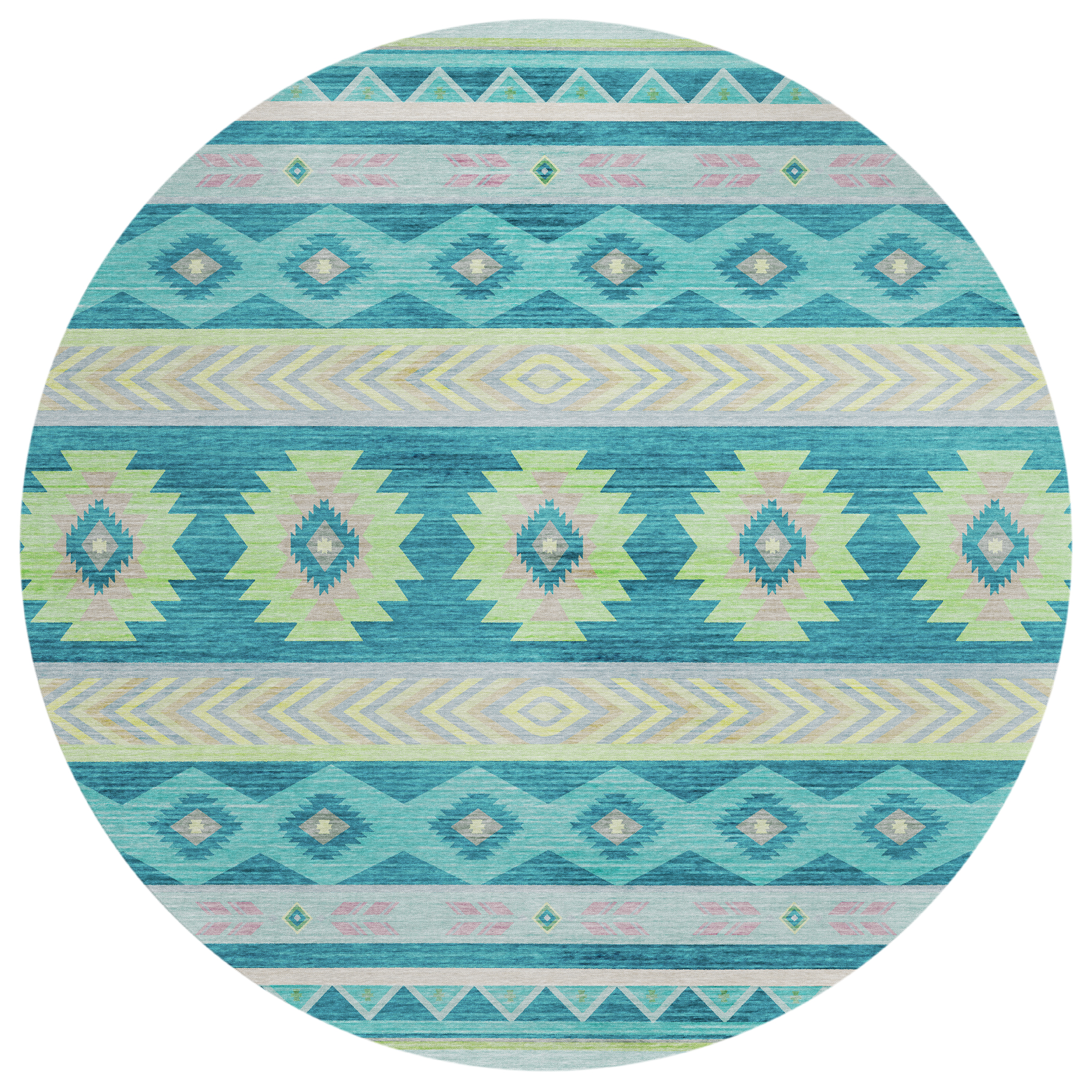 Dalyn Phoenix PH3 Teal Area Round Rug