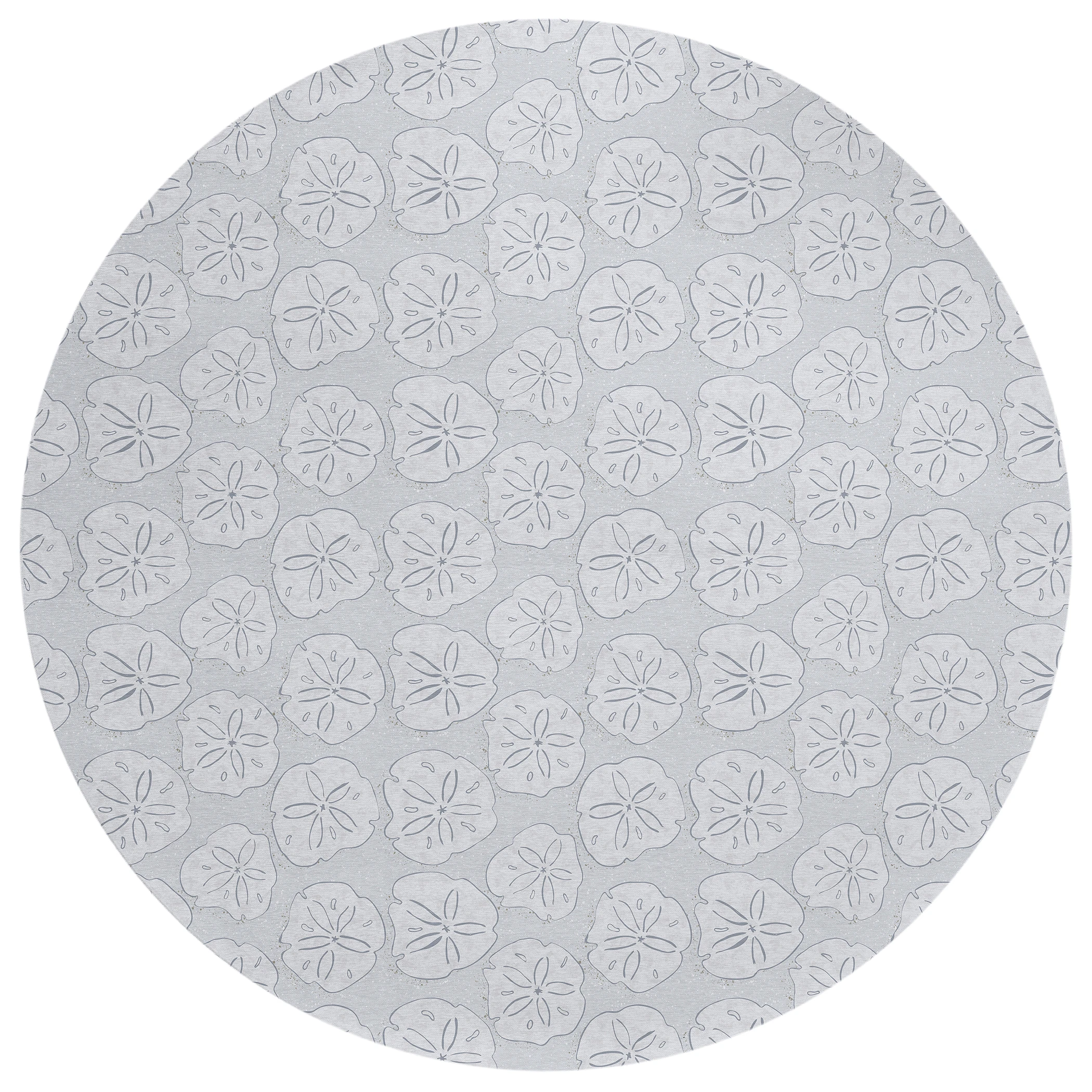 Dalyn Seabreeze SZ10 Silver Area Round Rug