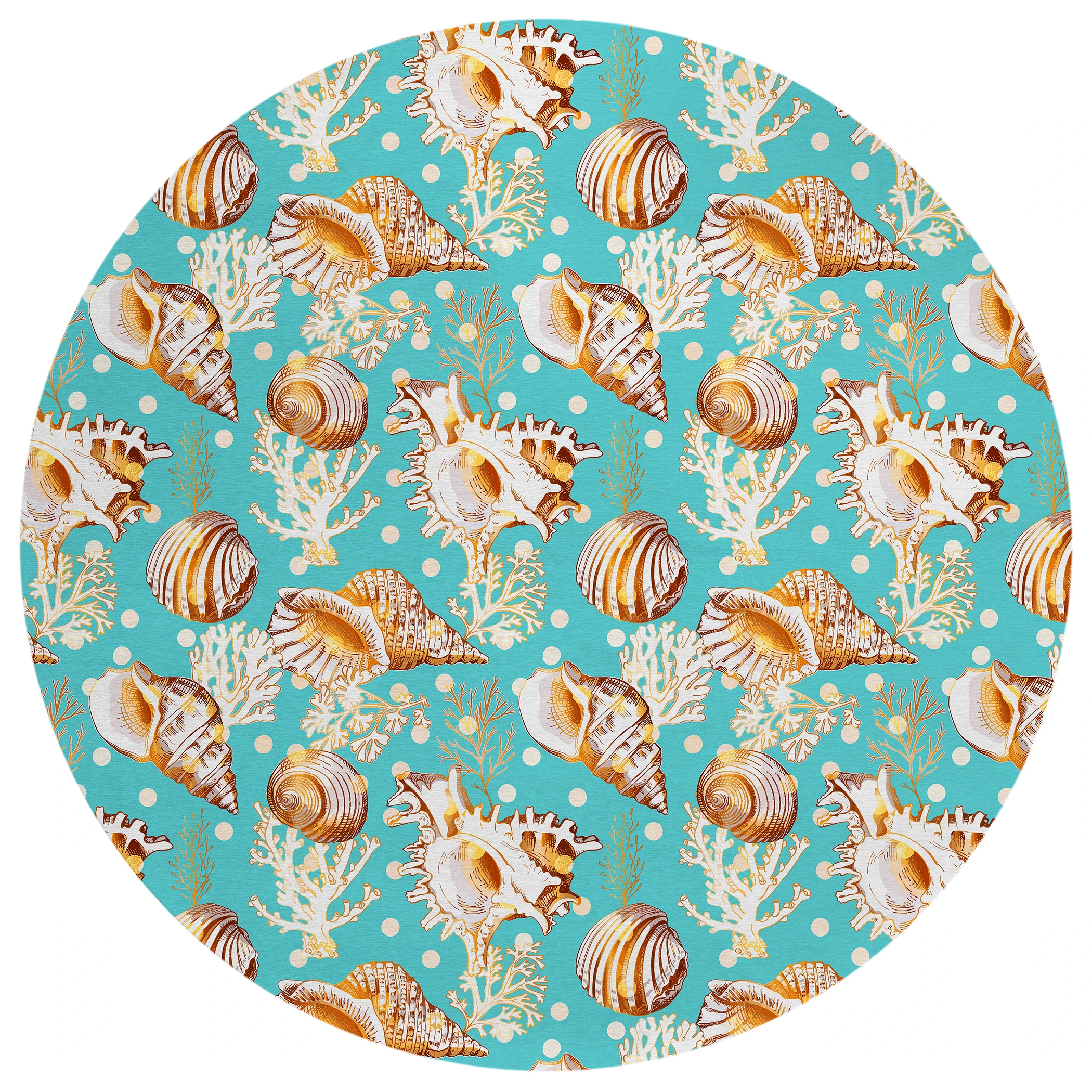 Dalyn Seabreeze SZ6 Teal Area Round Rug