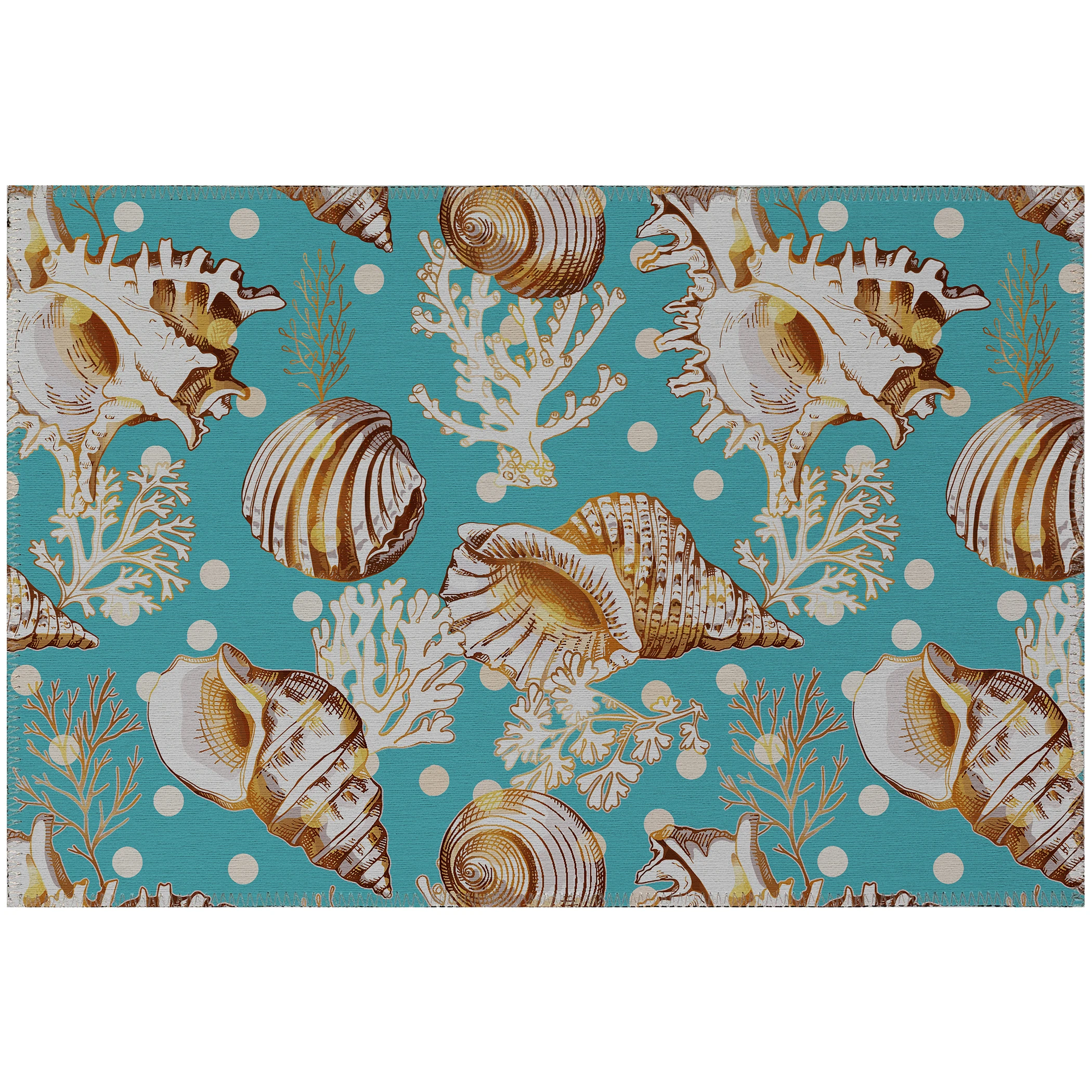 Dalyn Seabreeze SZ6 Teal Area Scatter Rug